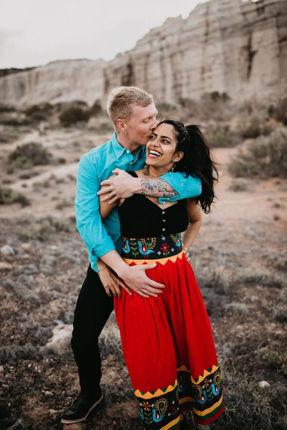 New Mexico Photographer shooting Engagements in Abiquiu, NM at Plaza Blanca 3.jpg.jpg