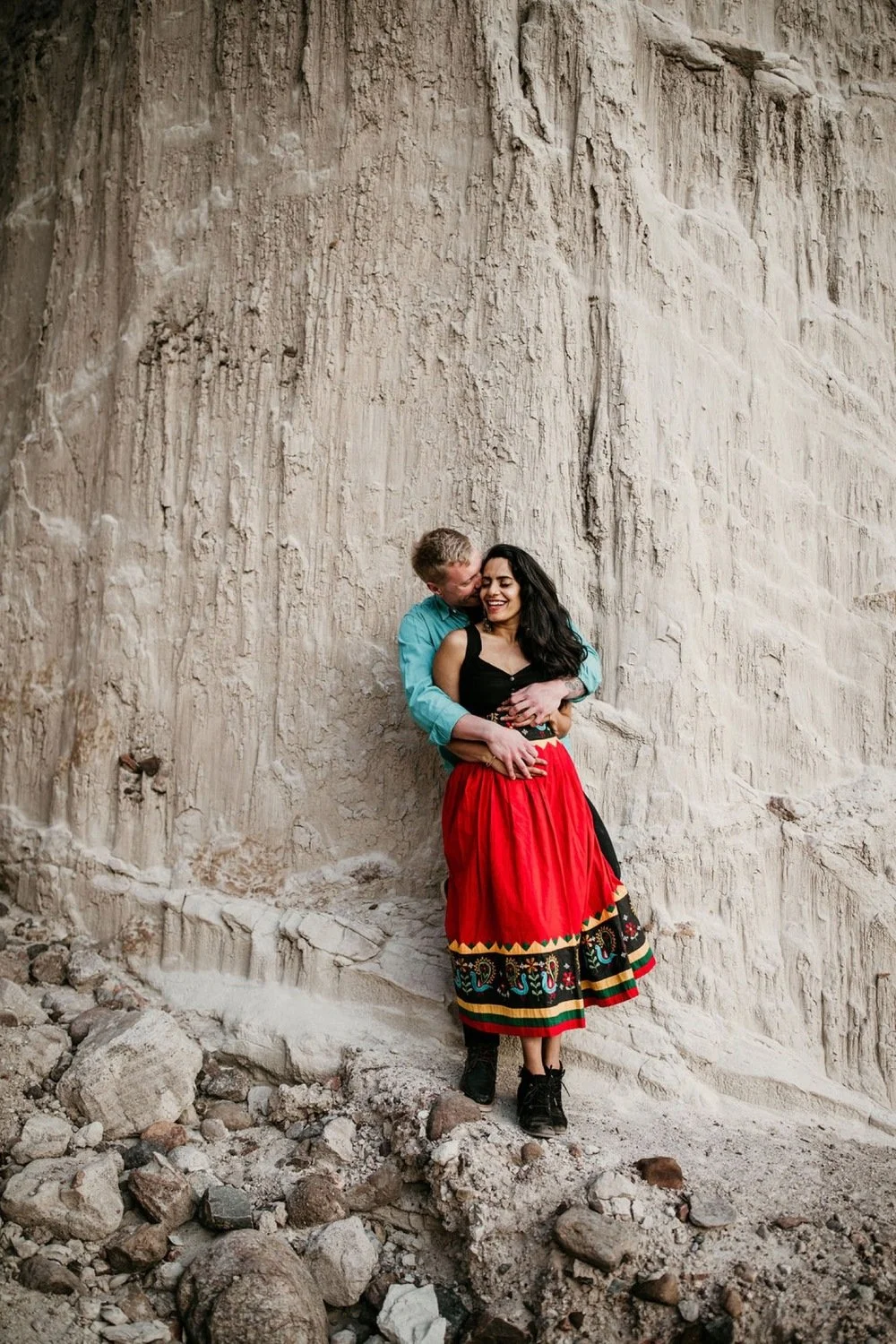 New Mexico Photographer shooting Engagements in Abiquiu, NM at Plaza Blanca 11.jpg.jpg