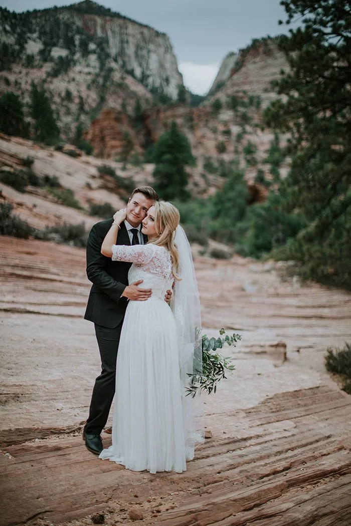 Zion Canyon Utah Photographers First Look & Formal Session with Bliss & KB 8.jpg