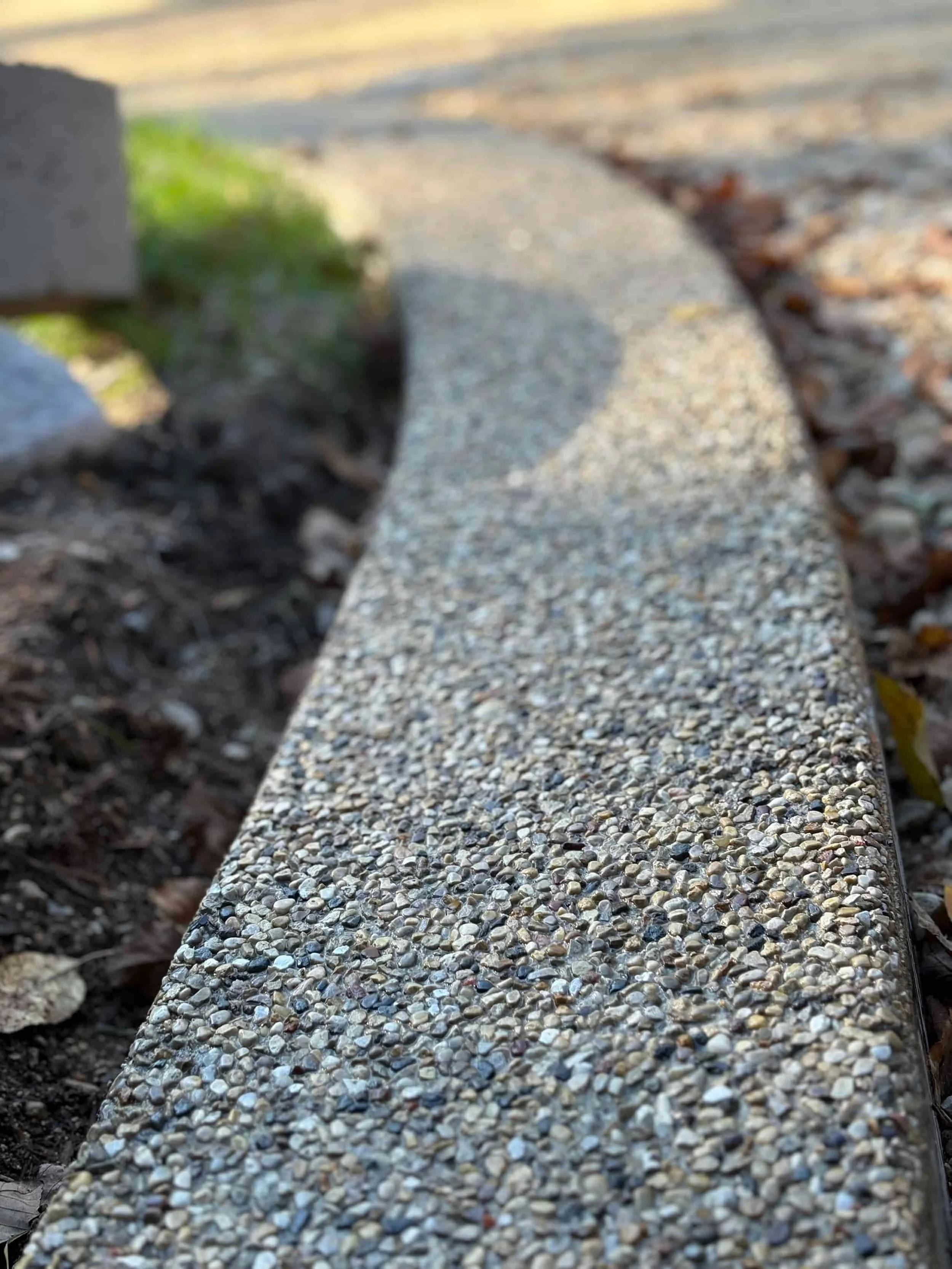 Exposed Aggregate Curb