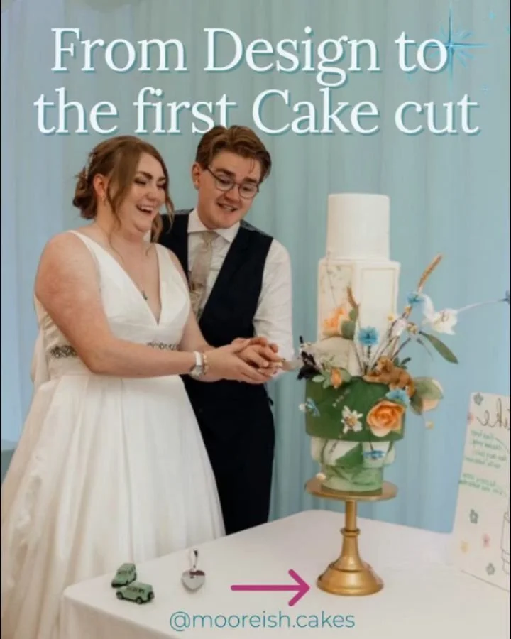 Do you have designs to choose from?

How does our wedding cake get designed?

Every wedding cake is completely bespoke and is inspired by you and your wedding.

In your final design consultation (about 3 months before the wedding) we will chat about 