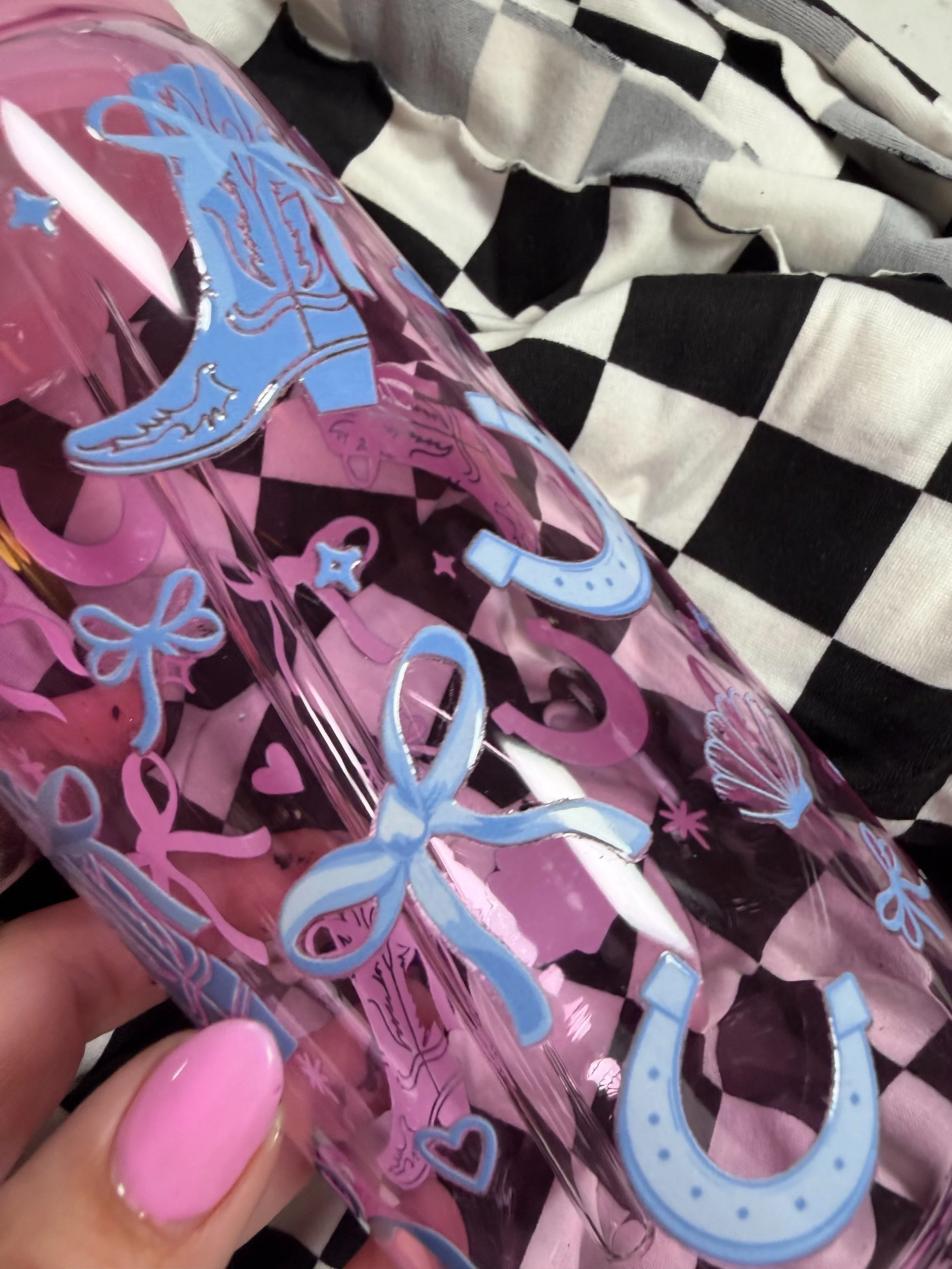 Western Bow Babe February Cup (non-glitter)