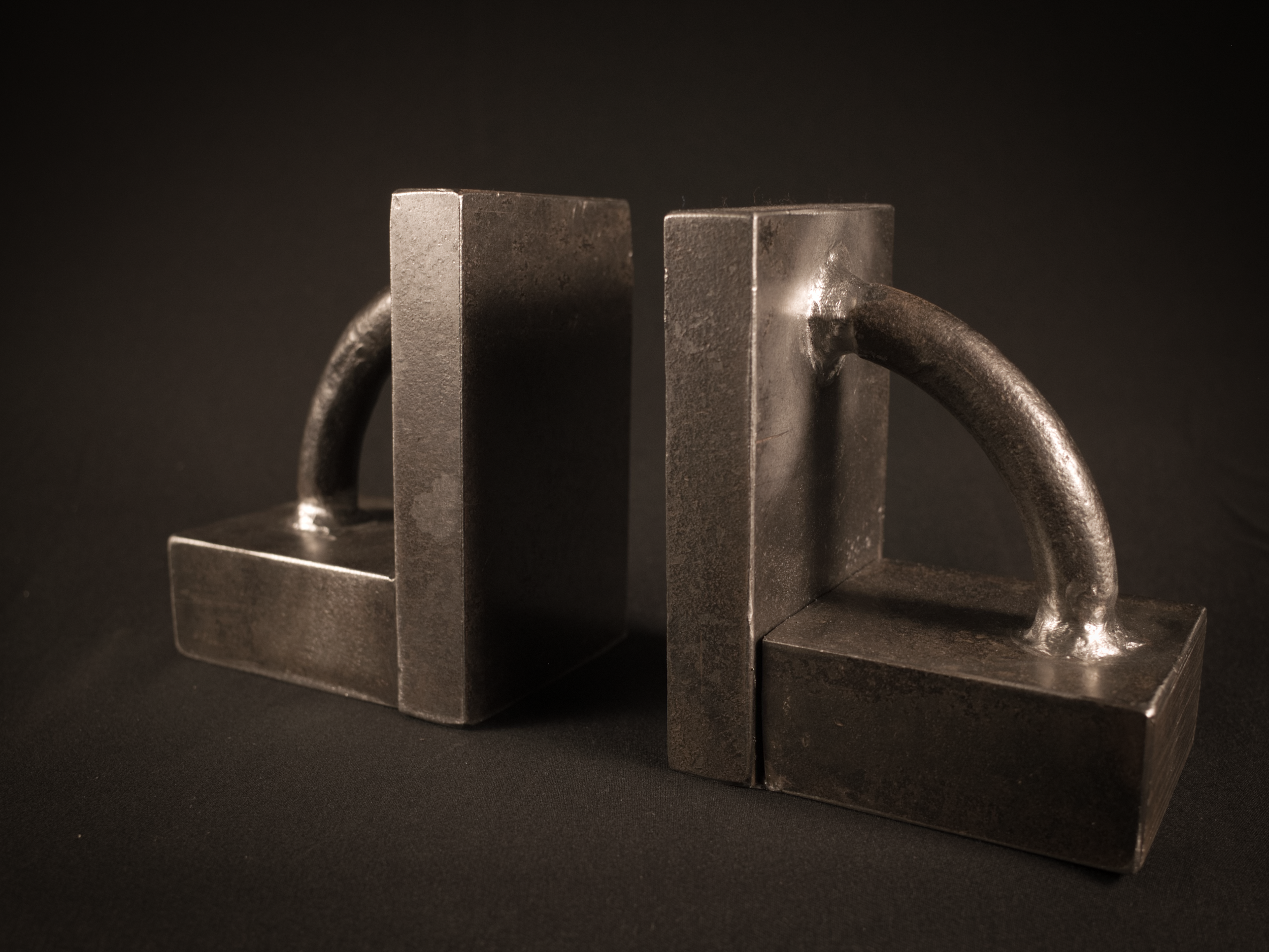 Block and tube bookends - welded 