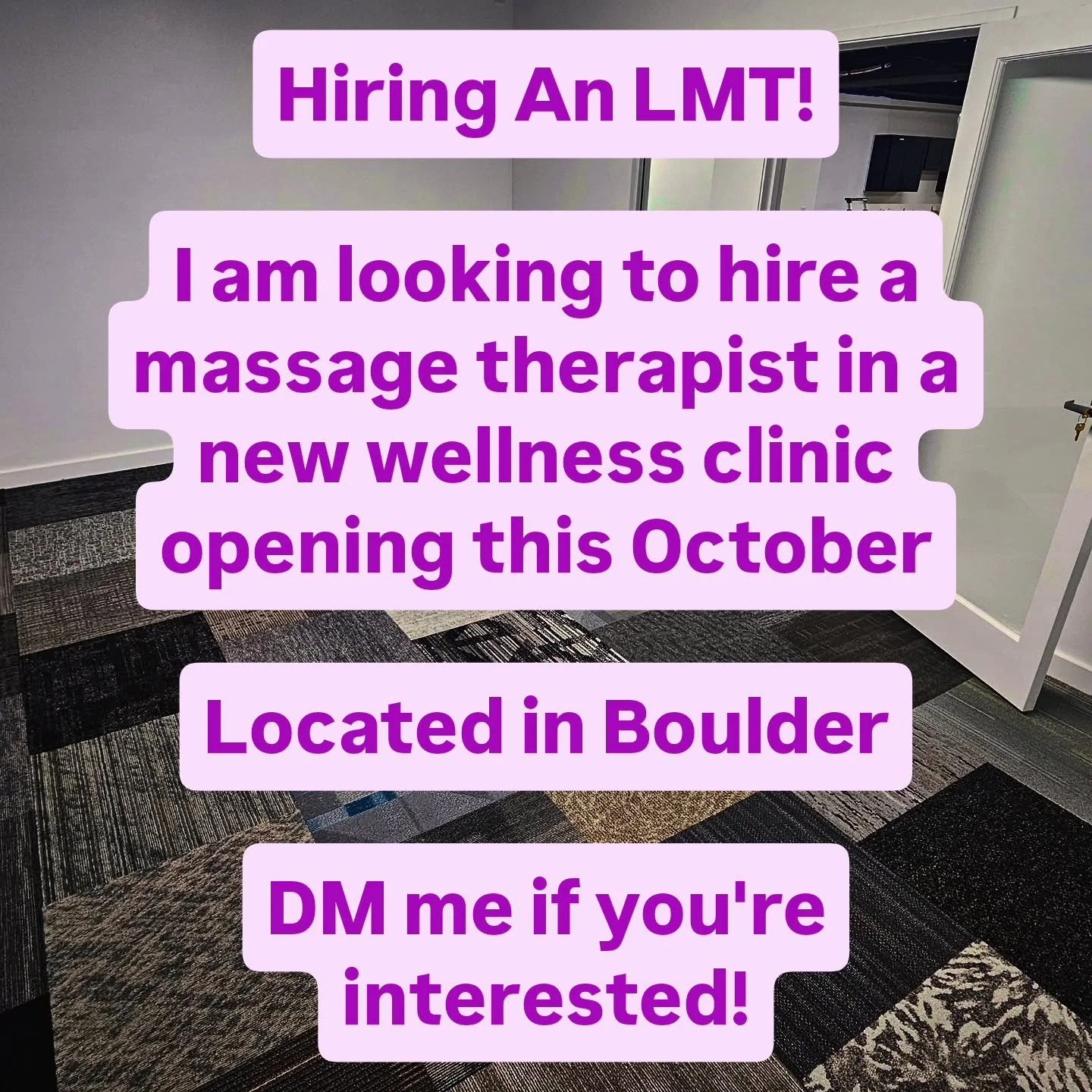 Great opportunity to work in a wellness clinic that has massage, chiropractic, and red-light therapy all in one place!
I am looking for LMT's that are passionate about sports recovery, deep tissue and/or medical massage. 

Sports massage training and