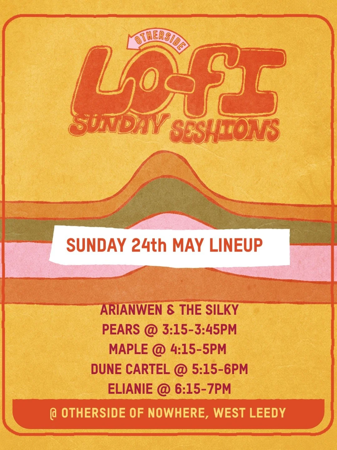 Last Sunday was that good we are bringing her back, new lineup for this Sunday 24th May!! From 3-7pm live and local acts all free. Join us and dig into a lovely Sunday roast and pint of LoFi band merch available too!!!