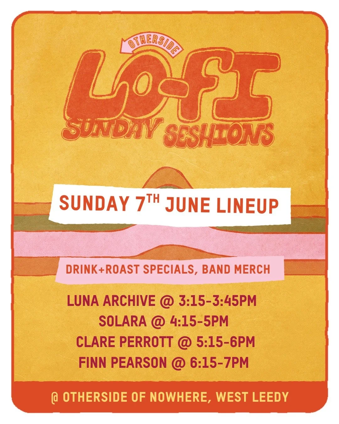 Lineup for this Sunday!!! Thank you to all who pulled up last weekend. Enjoy a Sunday roast and hospo workers, WAM members and students get $8 pints of Lo-fi and vodkas. $10 for the general public keen to see you all there again!
