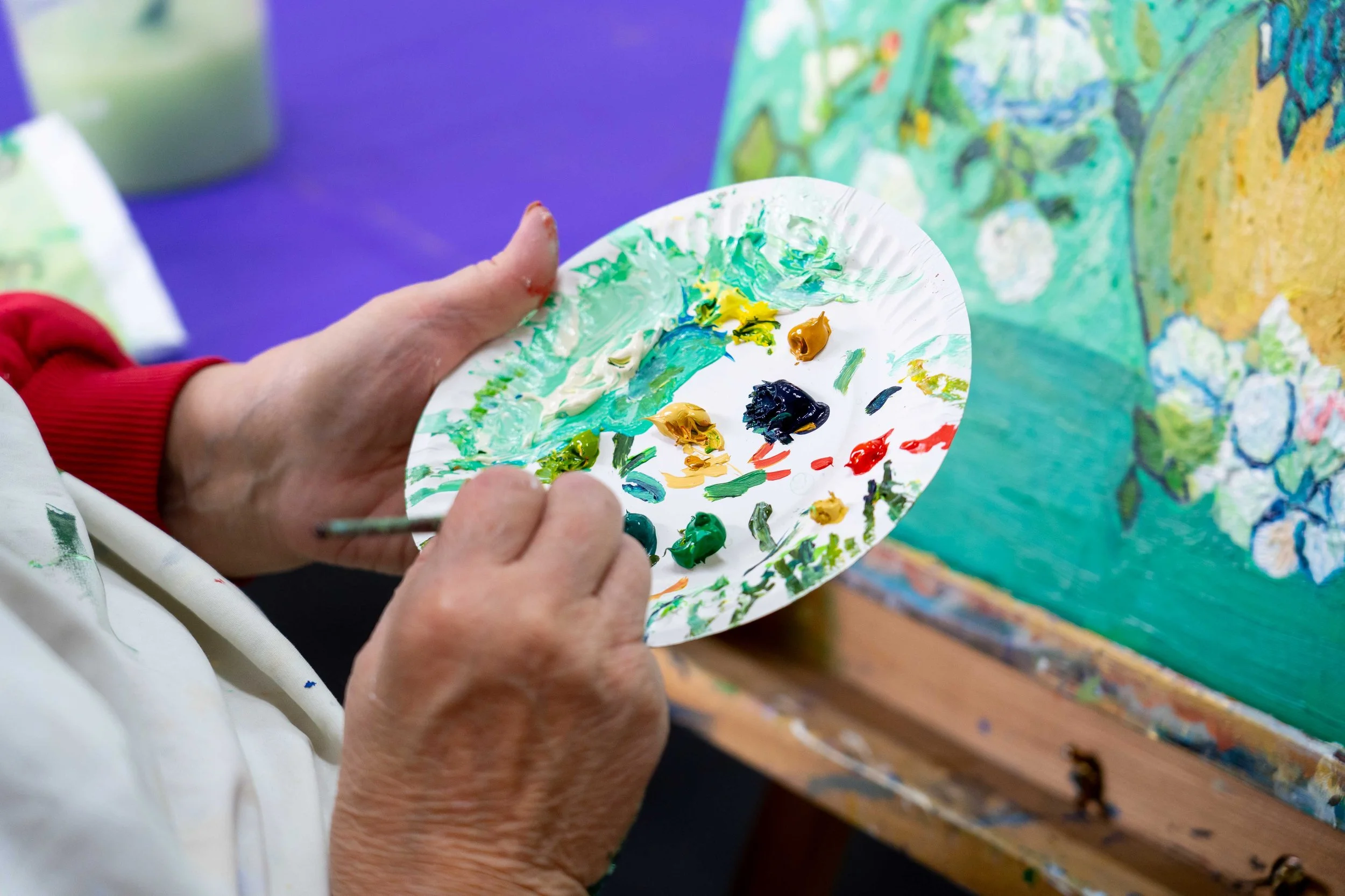 Acrylic and Water Based Oil Painting