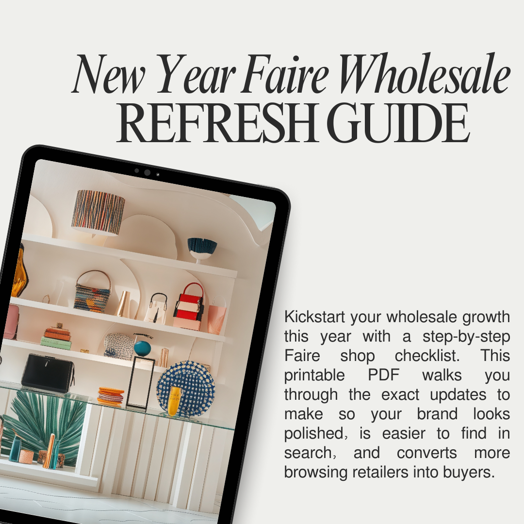 New Year Faire Wholesale Refresh Guide