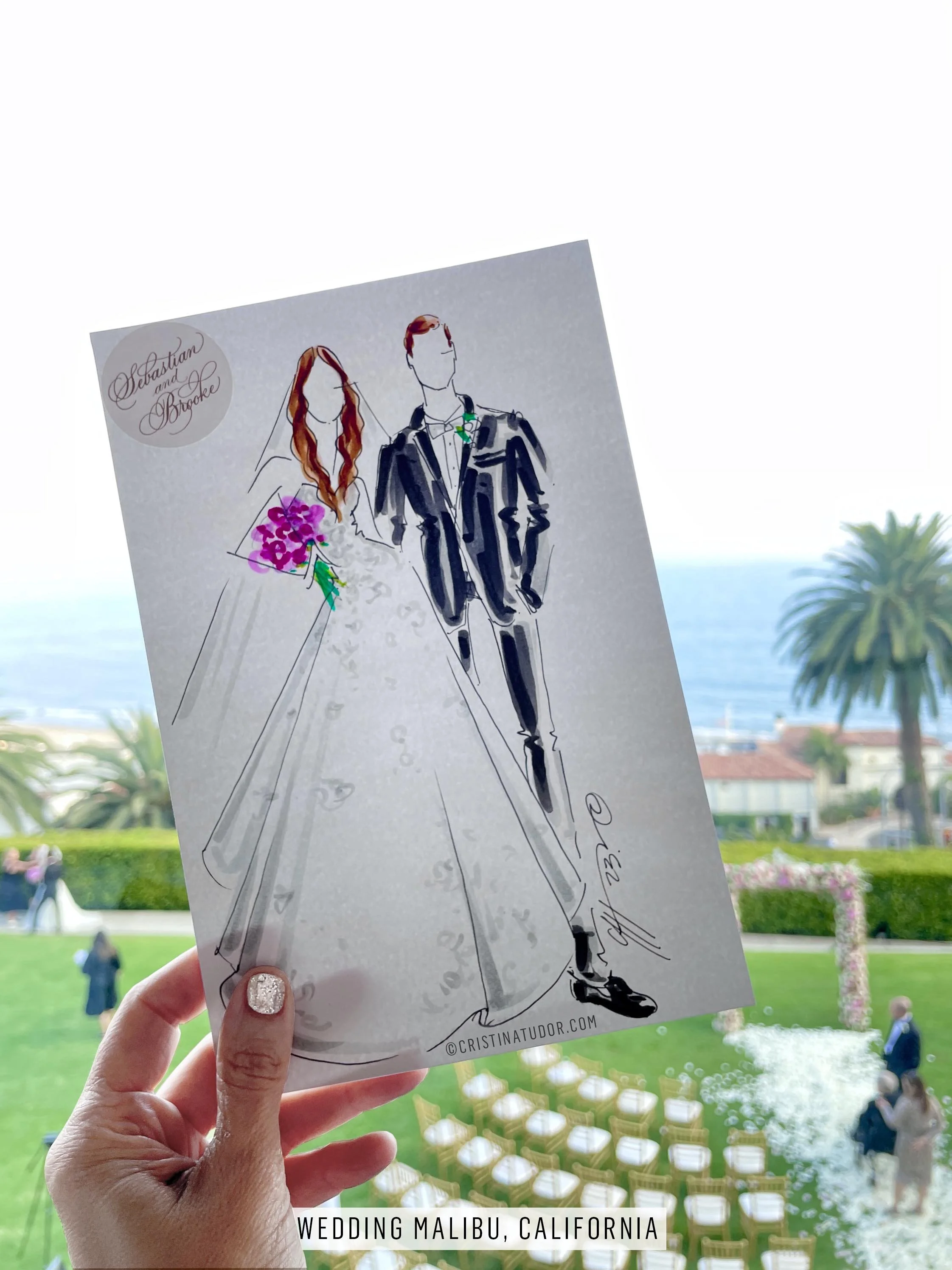 Malibu Wedding, B+S, Bel Air Bay Club