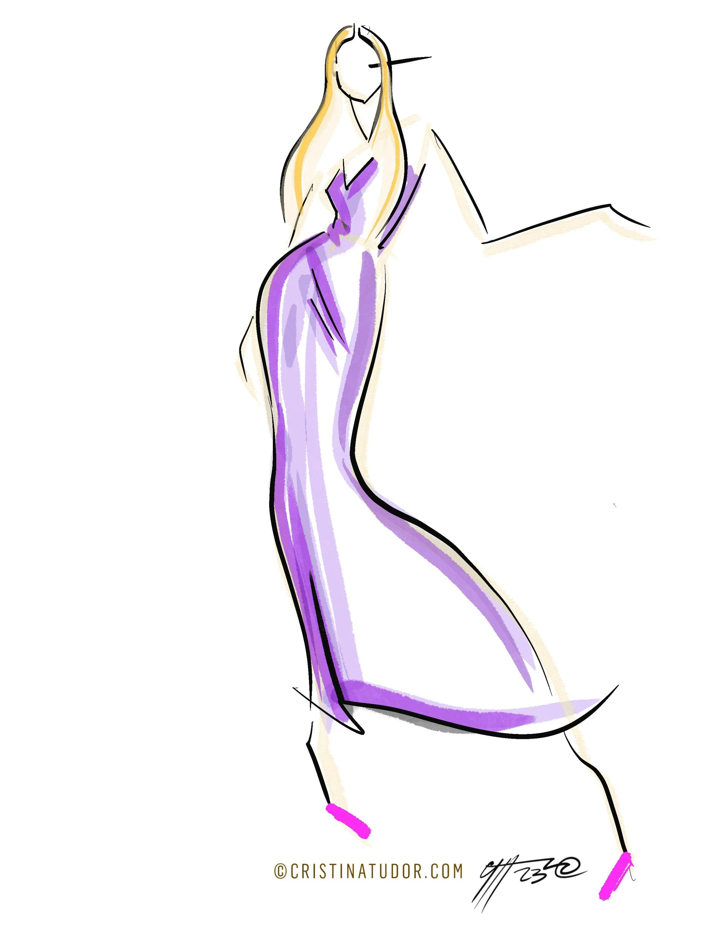 DETAILED Full Body Fashion Illustration