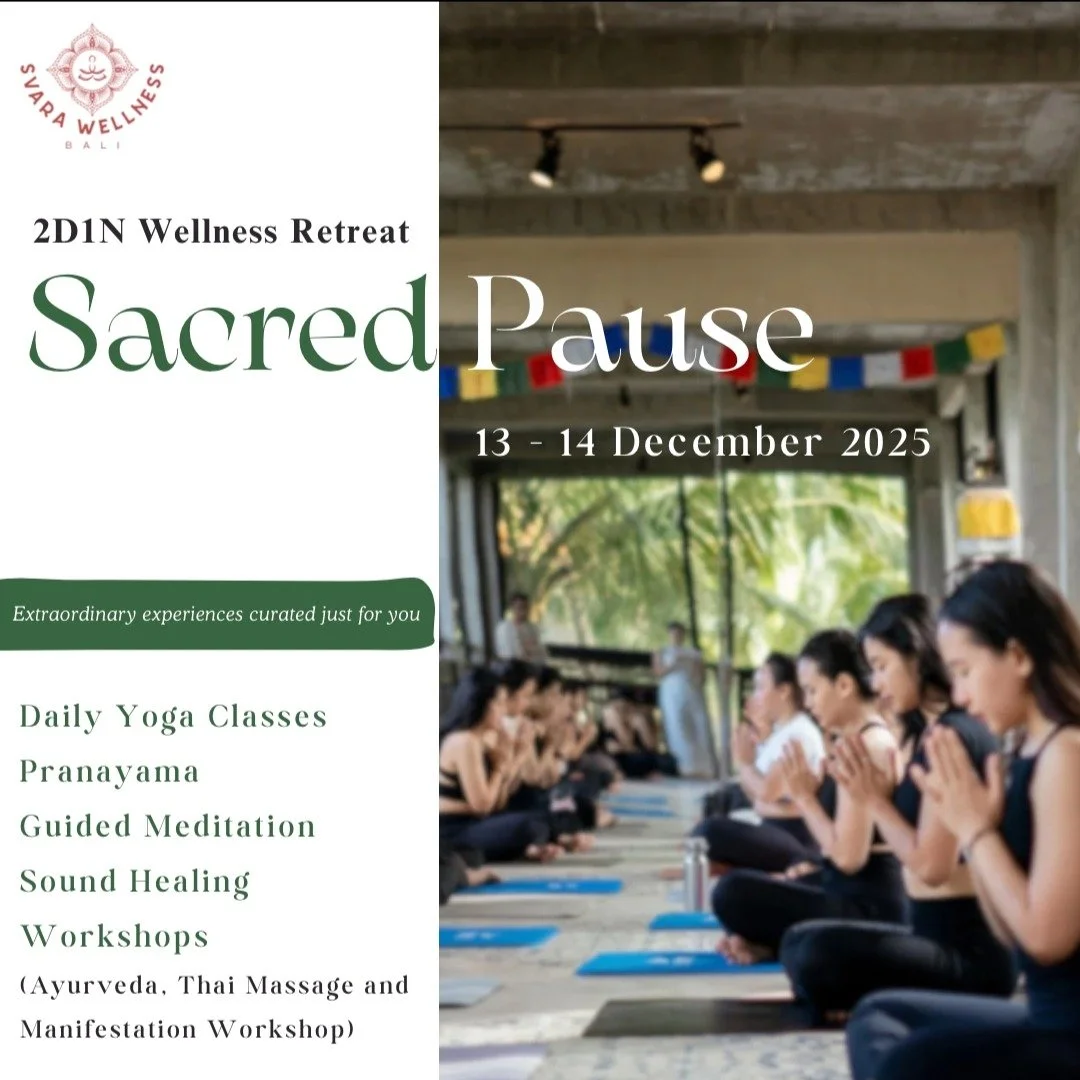 Dear friends, I will be here giving some yoga classes and Thai massage workshop. And I hope you can join us here in Ubud.

In the quiet heart of Ubud, where the jungle hums and the air feels alive. A gentle space awaits you.

A space to pause. To bre