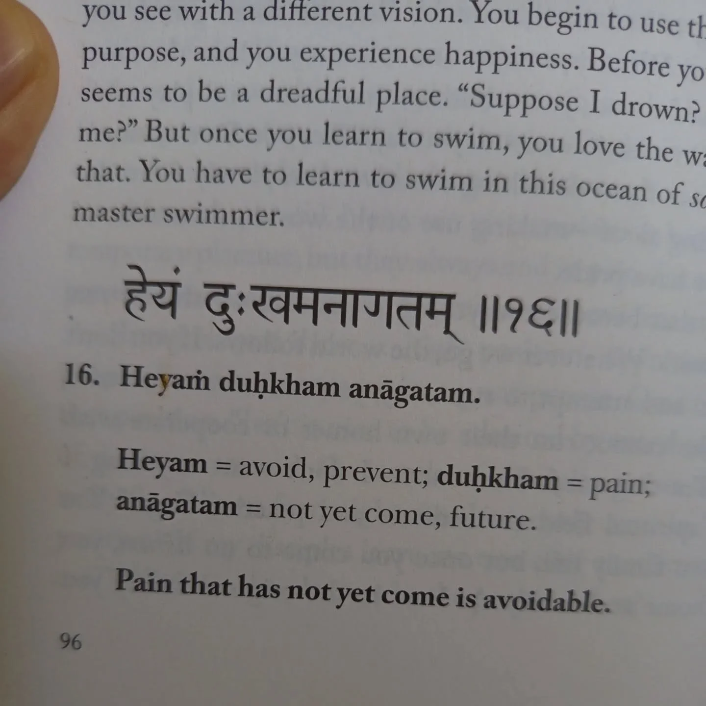 Pain management. #yogasutra #sadhanapada