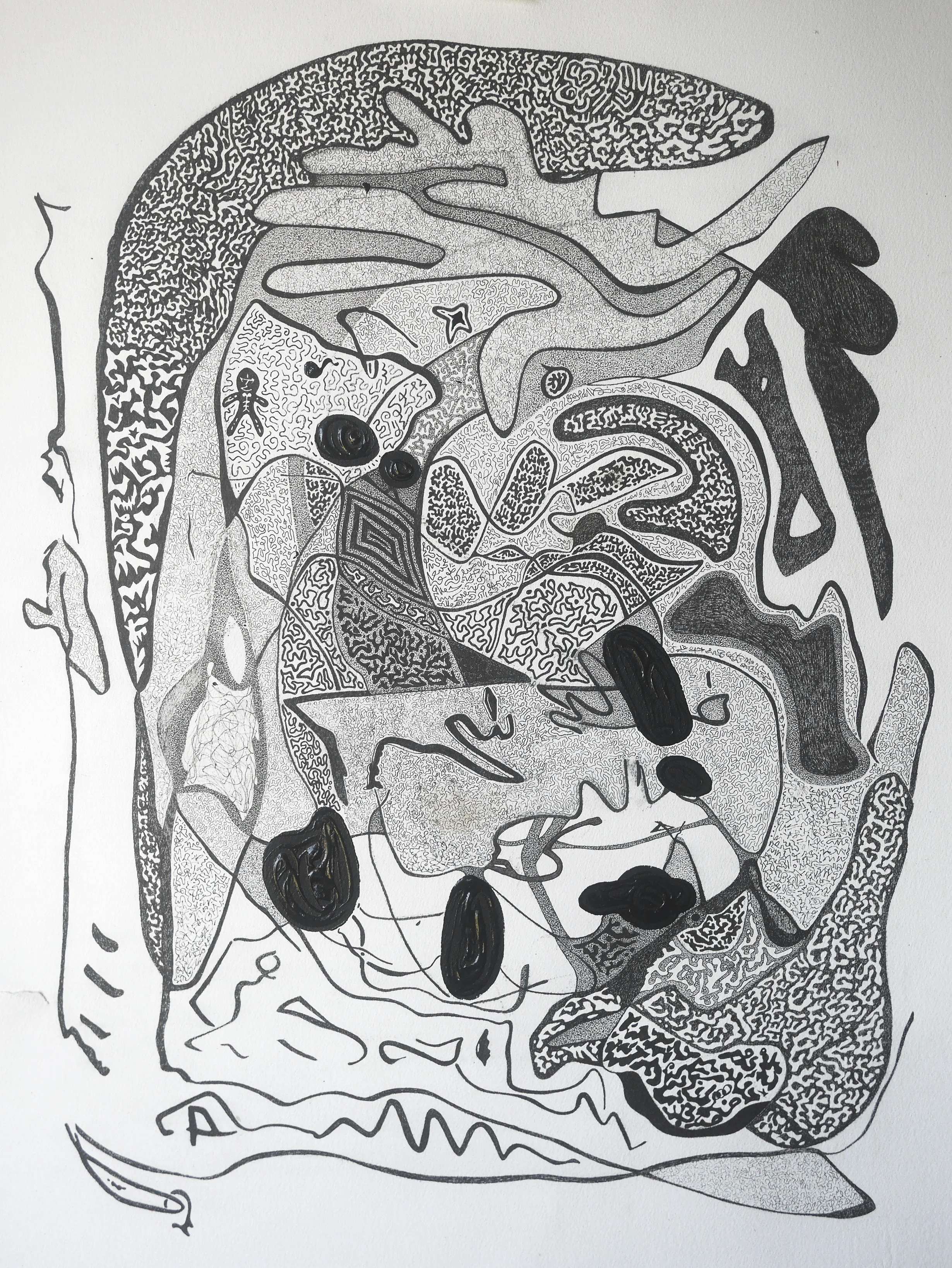 Self portrait. Pen on paper