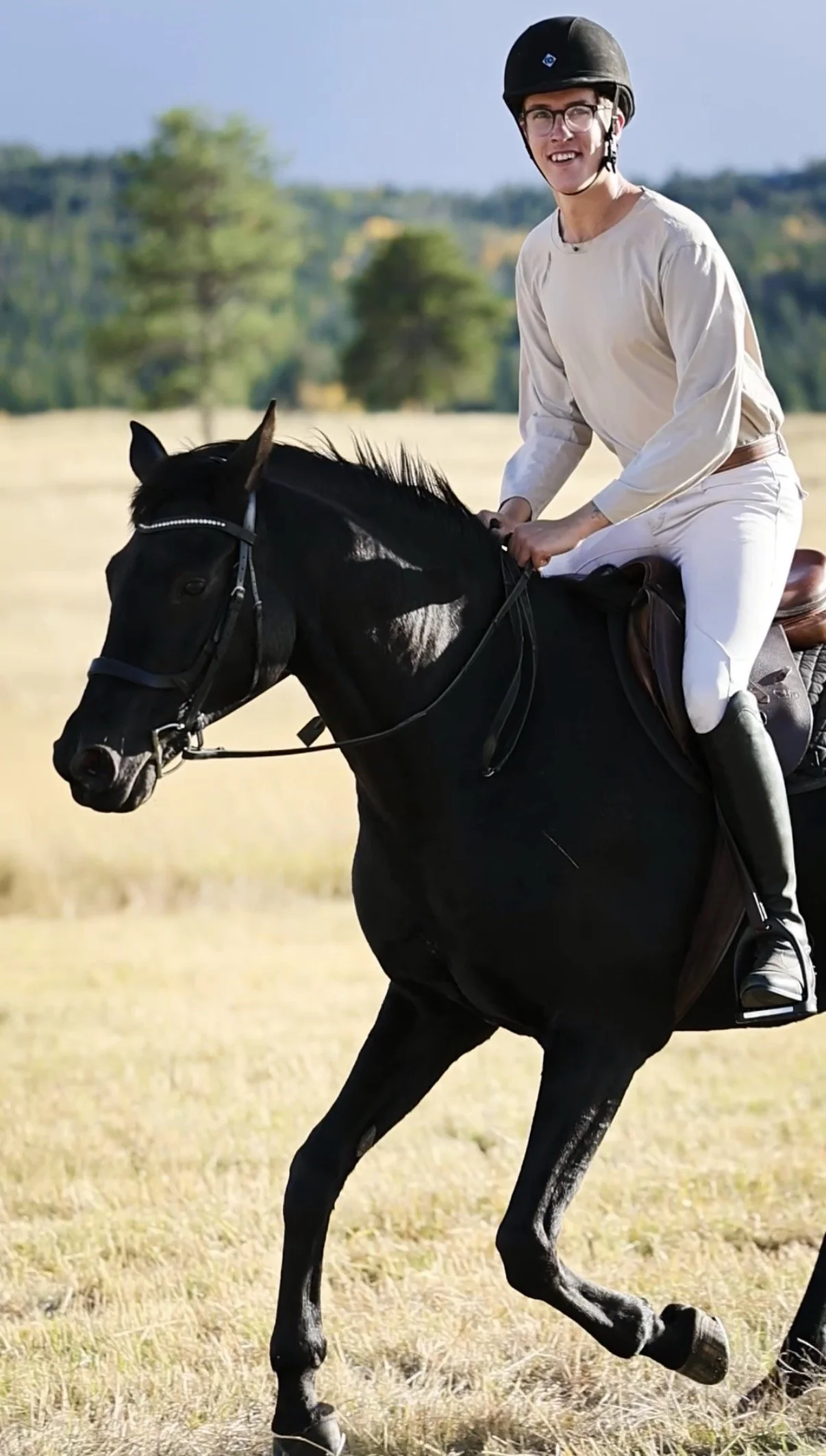 Jared Leigh riding Carrera