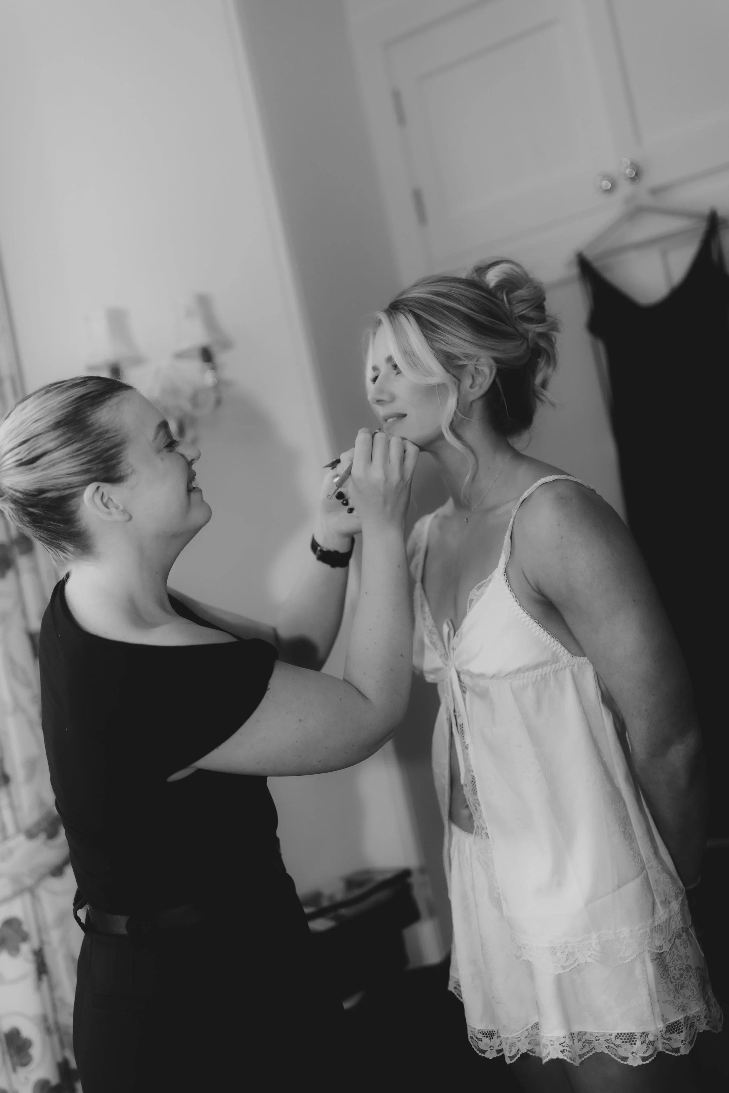 Portrait of makeup artist at work