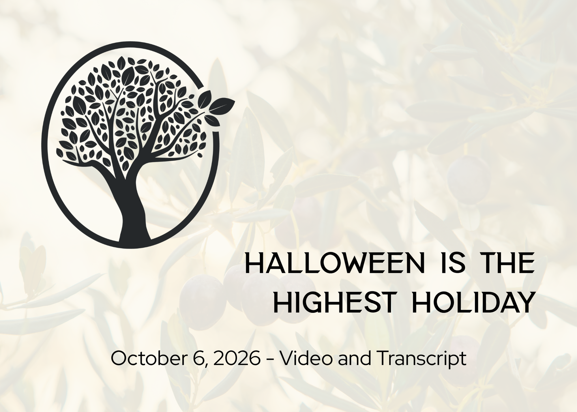 2026-10-06 Halloween is the Highest Holiday.png