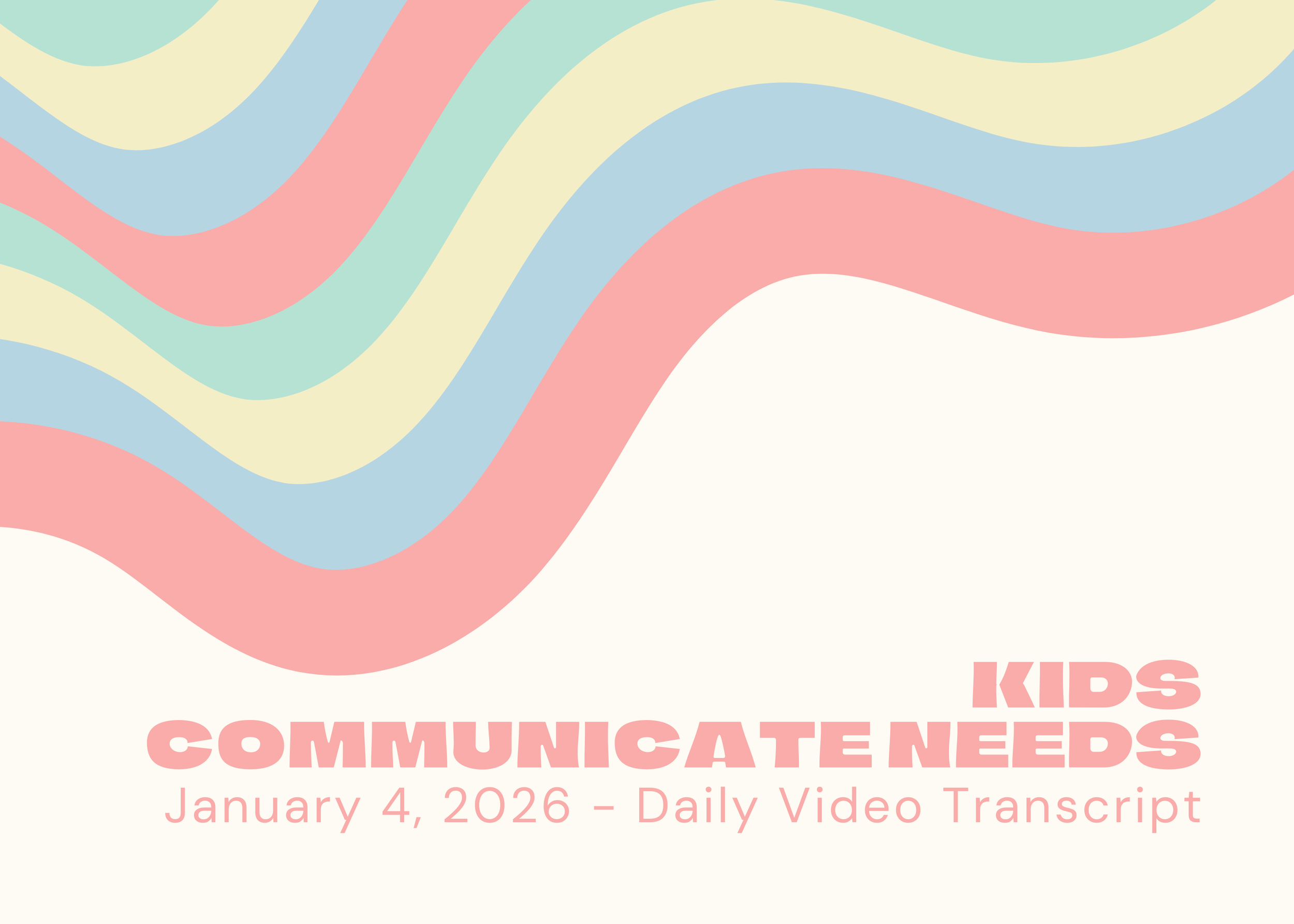 Kids Communicate Needs