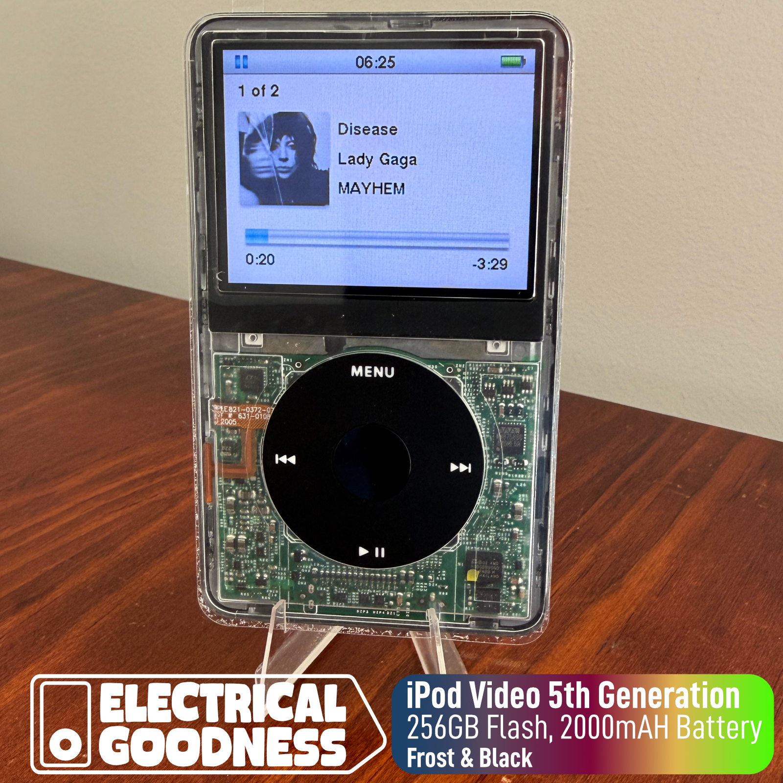 Refurbished iPod Video 5th Gen Frost & Black - 256GB