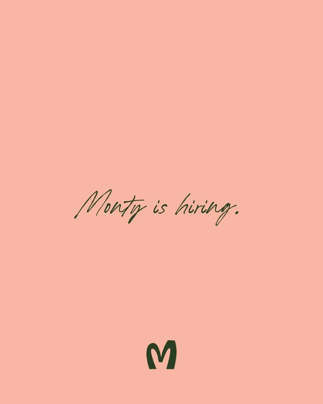 Monty&rsquo;s serious about hospitality...

Not about dress codes, wine rules, or performative &lsquo;vibes&rsquo;.

Just seriously good service, no ego, and the kind of team you want to knock off with.

We&rsquo;re looking for&hellip;
🍴 Front-of-ho