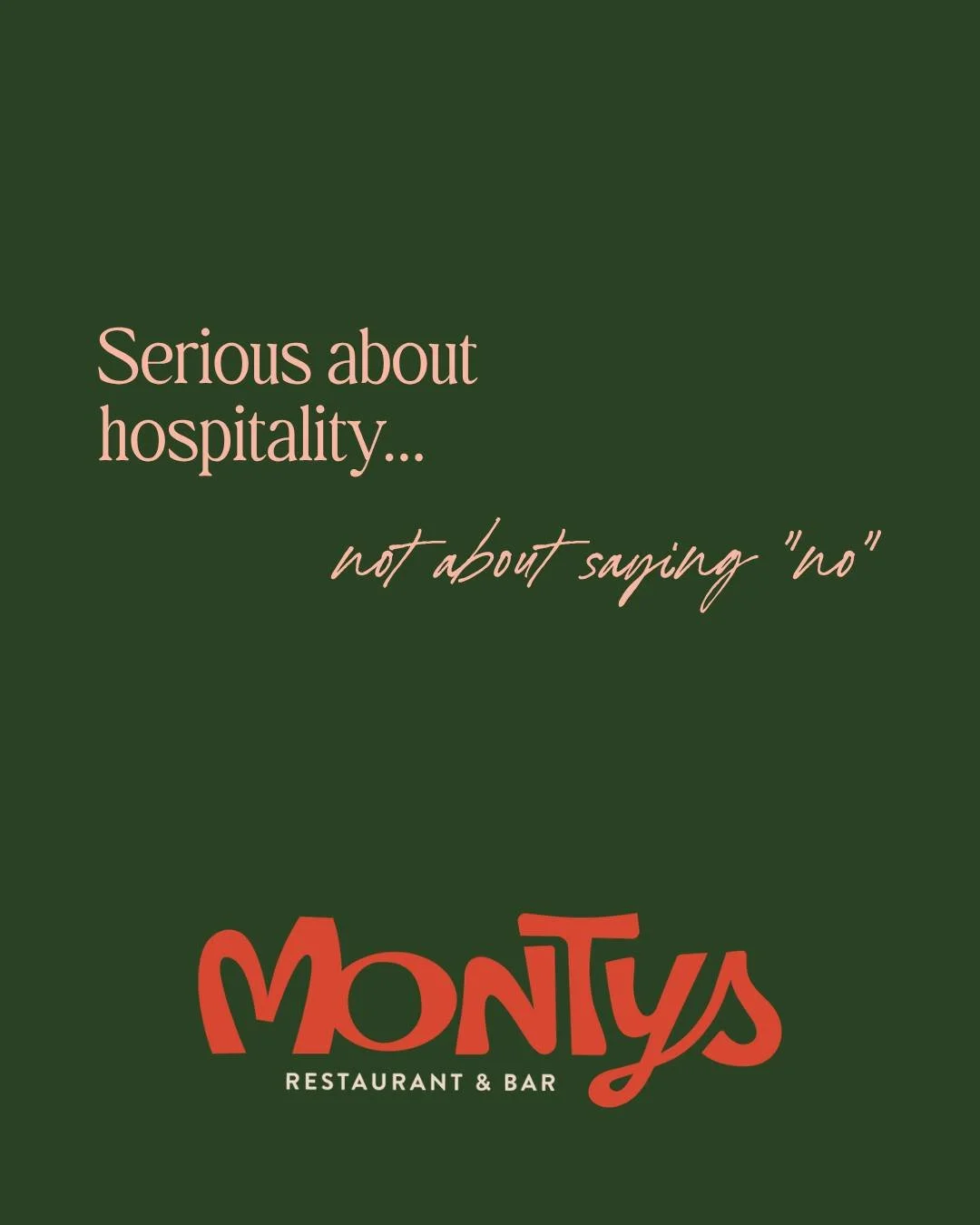 Here&rsquo;s a reminder for those of you that forgot: we&rsquo;re serious about hospitality.

Visit the link in bio to book now from May 16 🍷