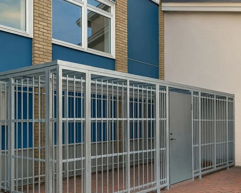 sykkelskur stålspiler