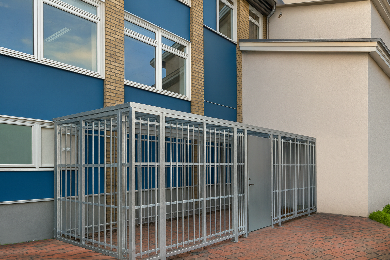 Sykkelskur for lærere ved skole