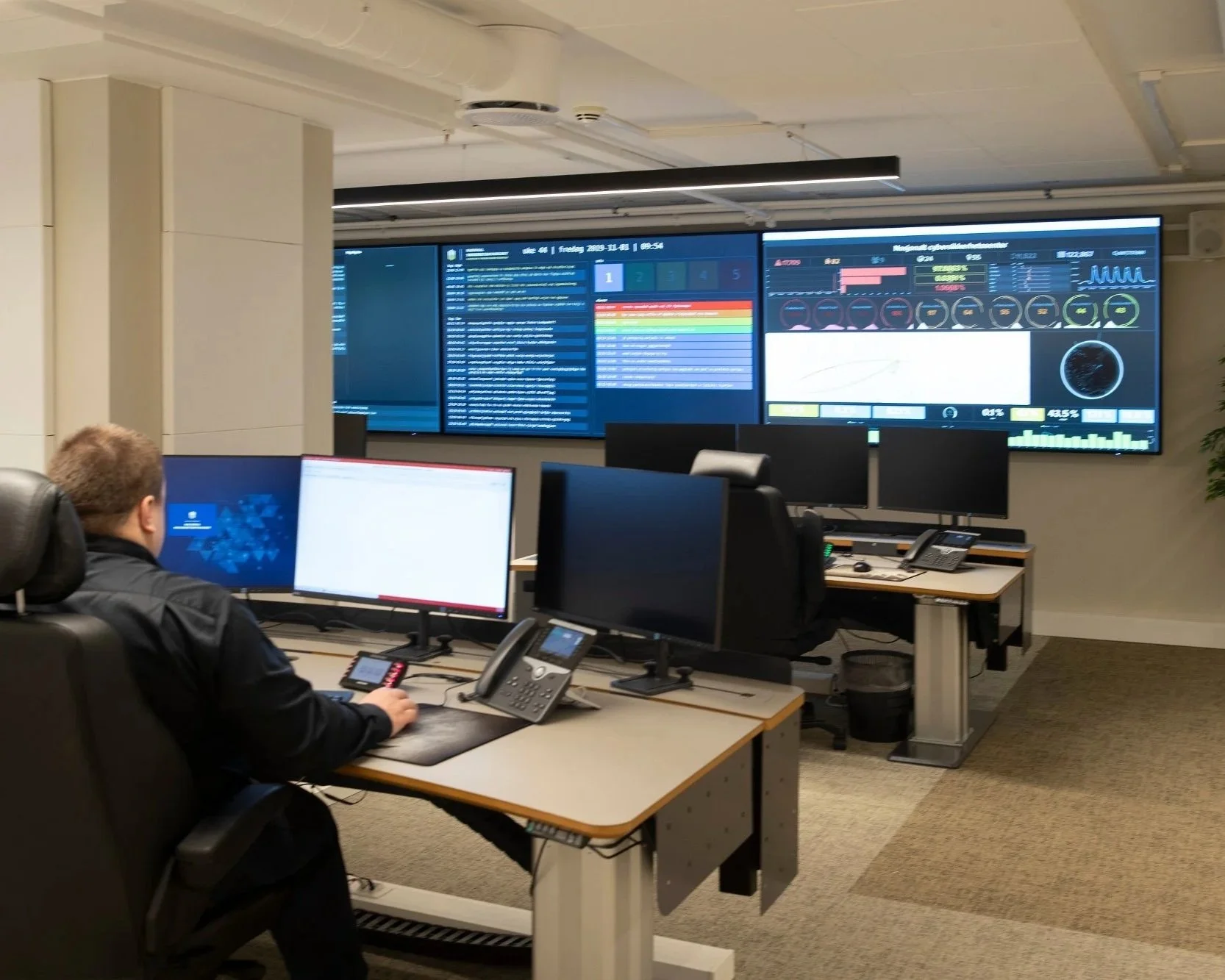 statlig overvåkningsorgan som har et rom med ergonomiske møbler fra suveren rørmøbelfabrikk