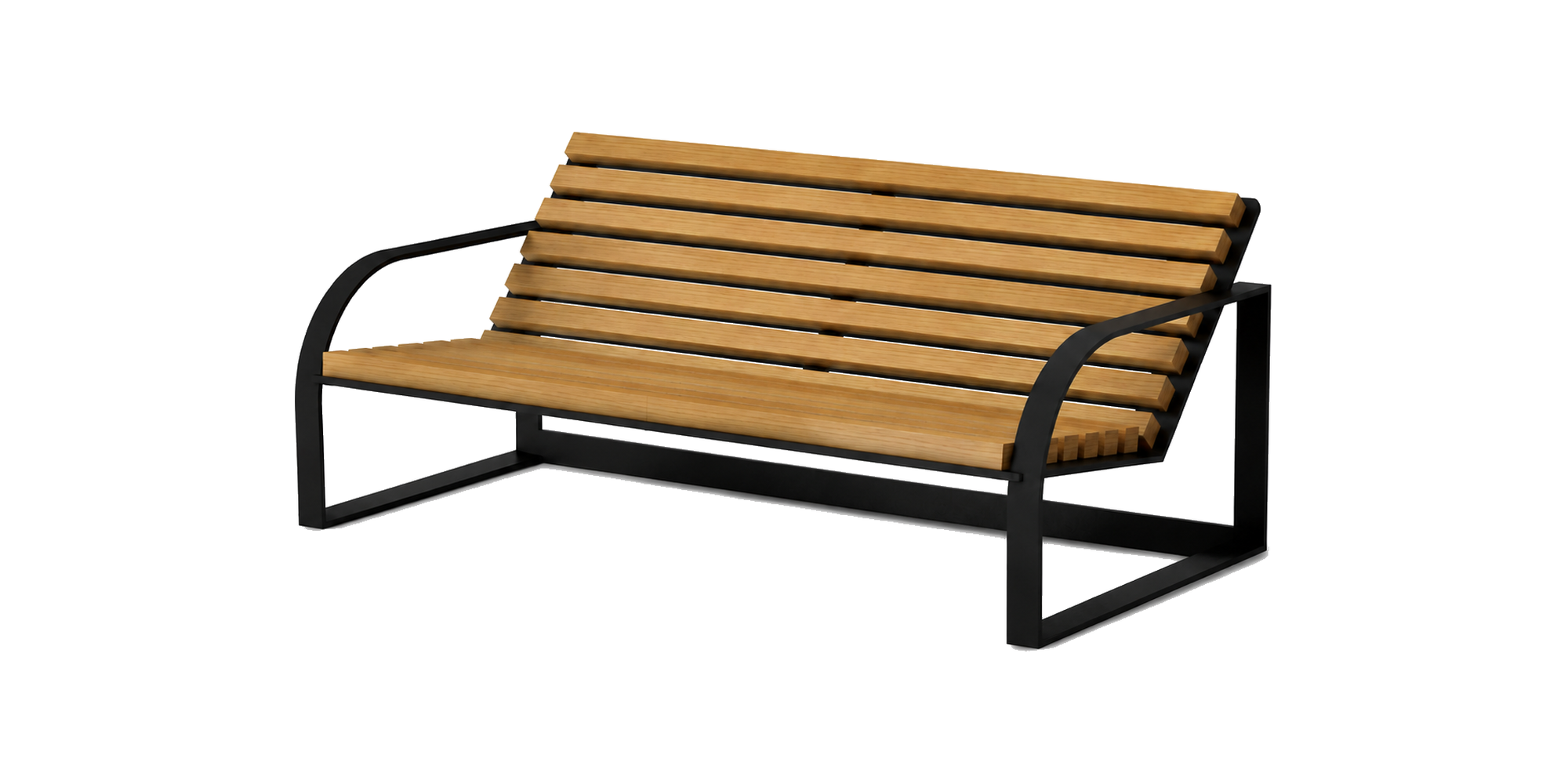 SR Lento Duo loungemøbel i tre og pulverlakkert aluminium