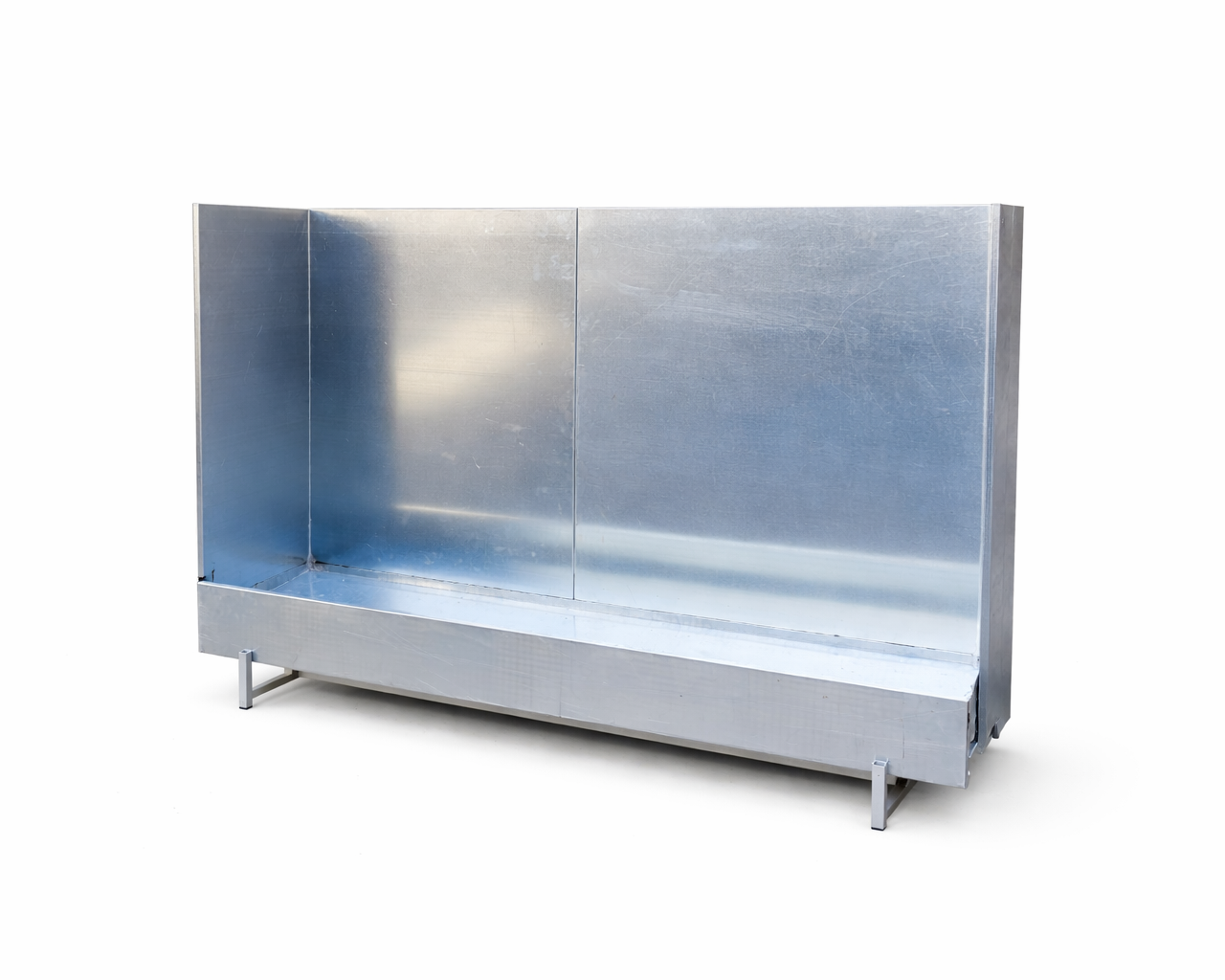 SR Sykkelvask vist fra front med plater i galvanisert stål