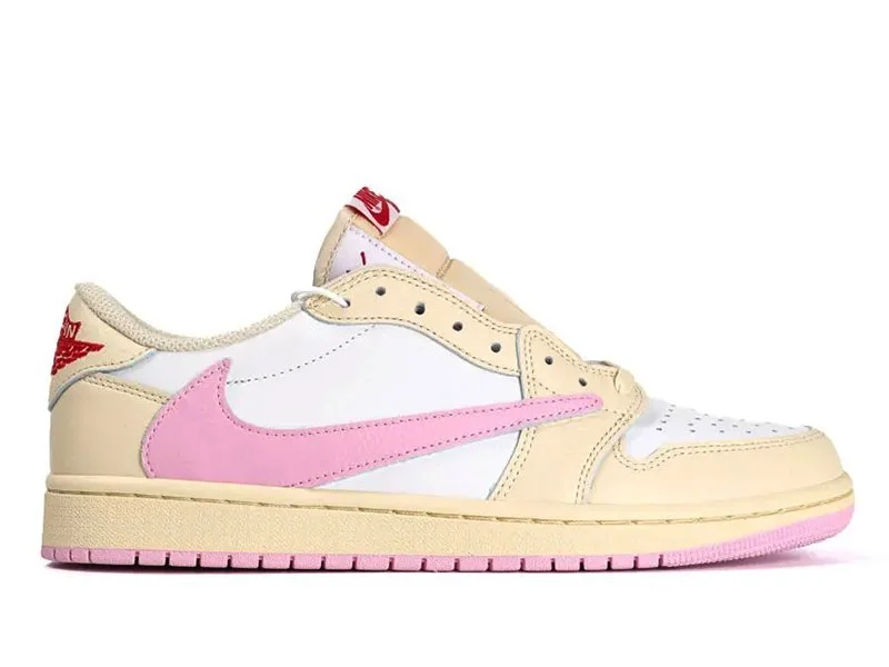 Travis Scott x Air Jordan 1 Low OG Muslin Shy Pink Kakobuy Spreadsheet