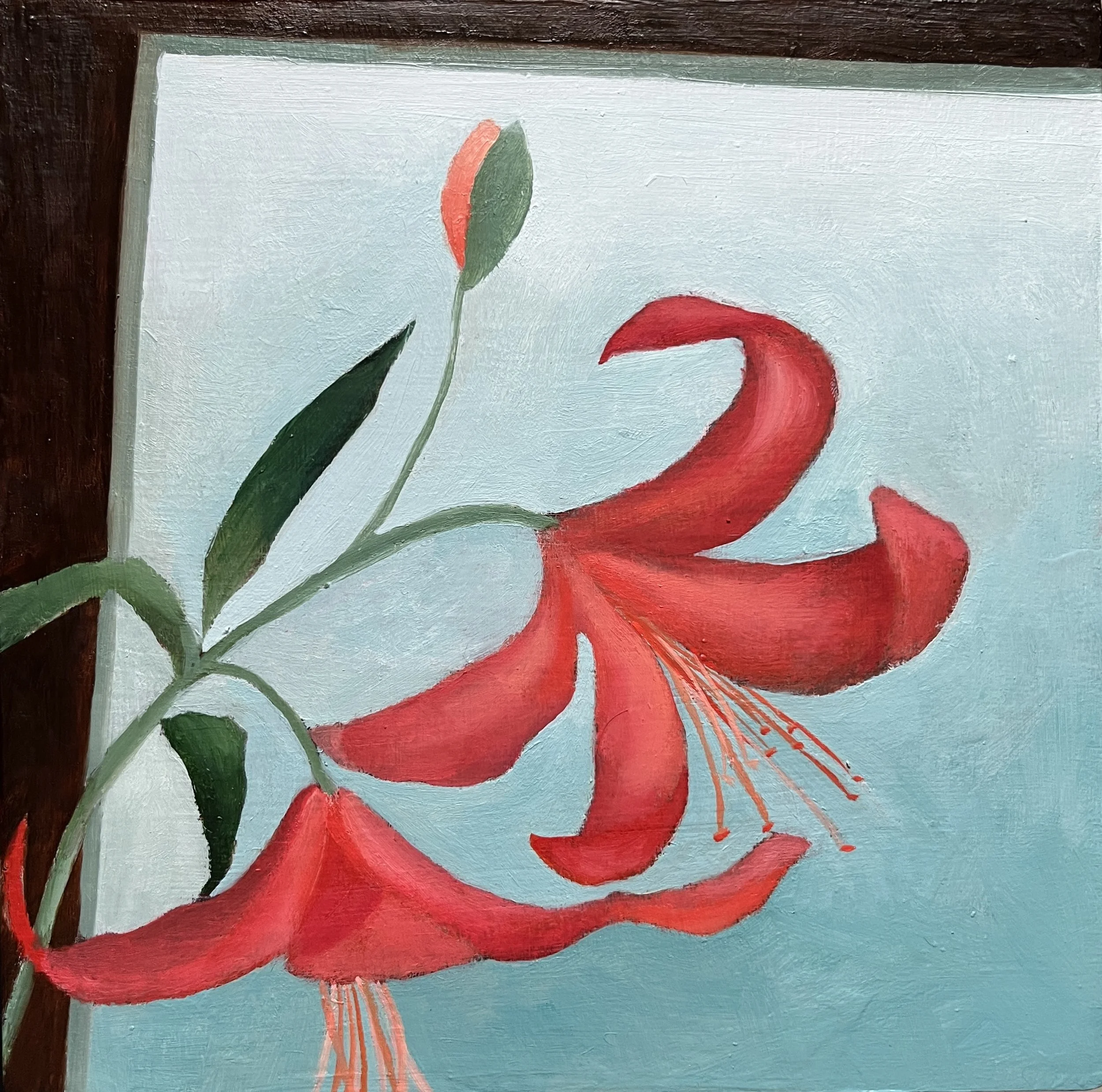 窗前花語3  Floral Whispers by the Window