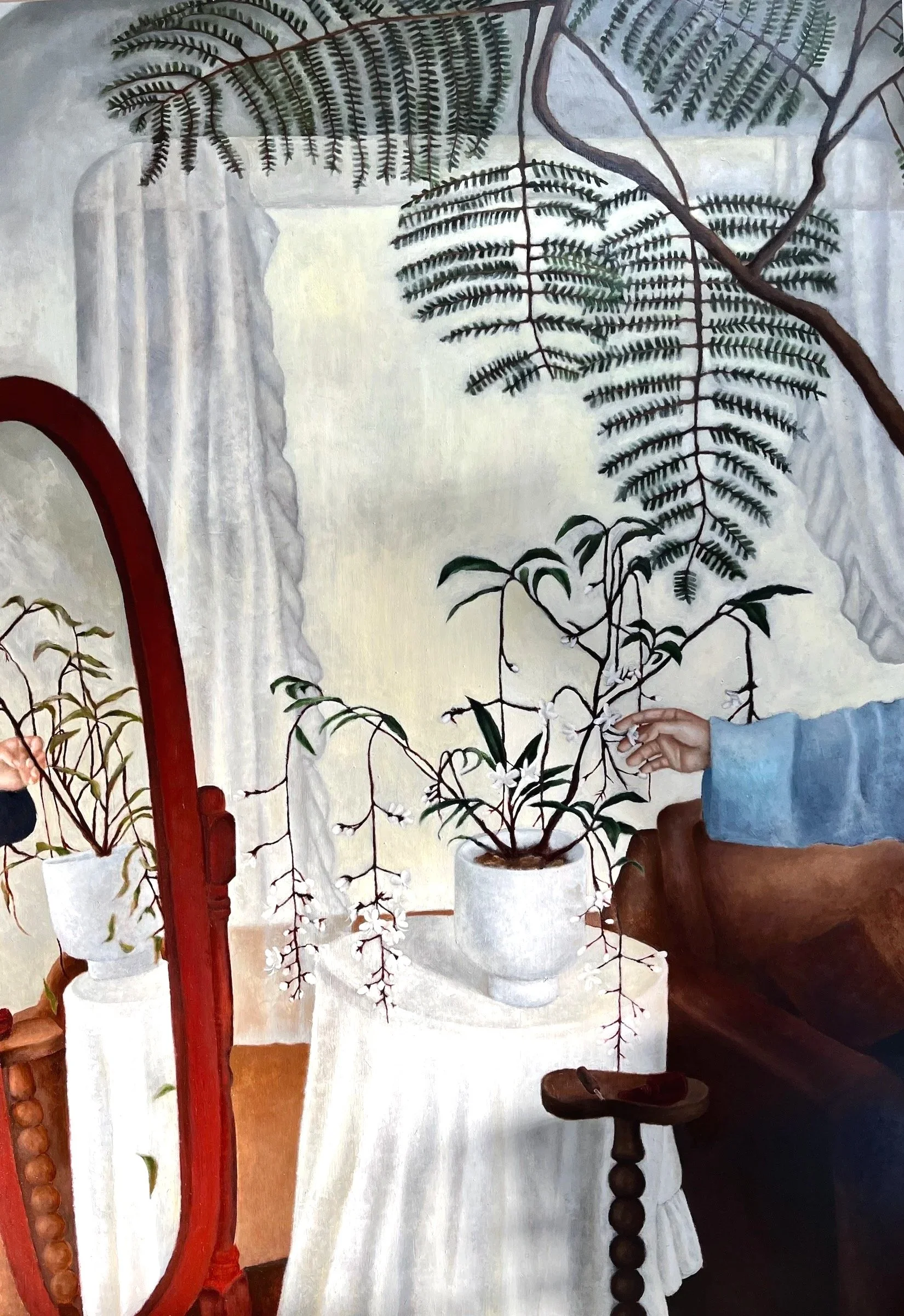 只希望你別凋零 I just hope you don’t wither |2023 |162x112cm |Oil on panel