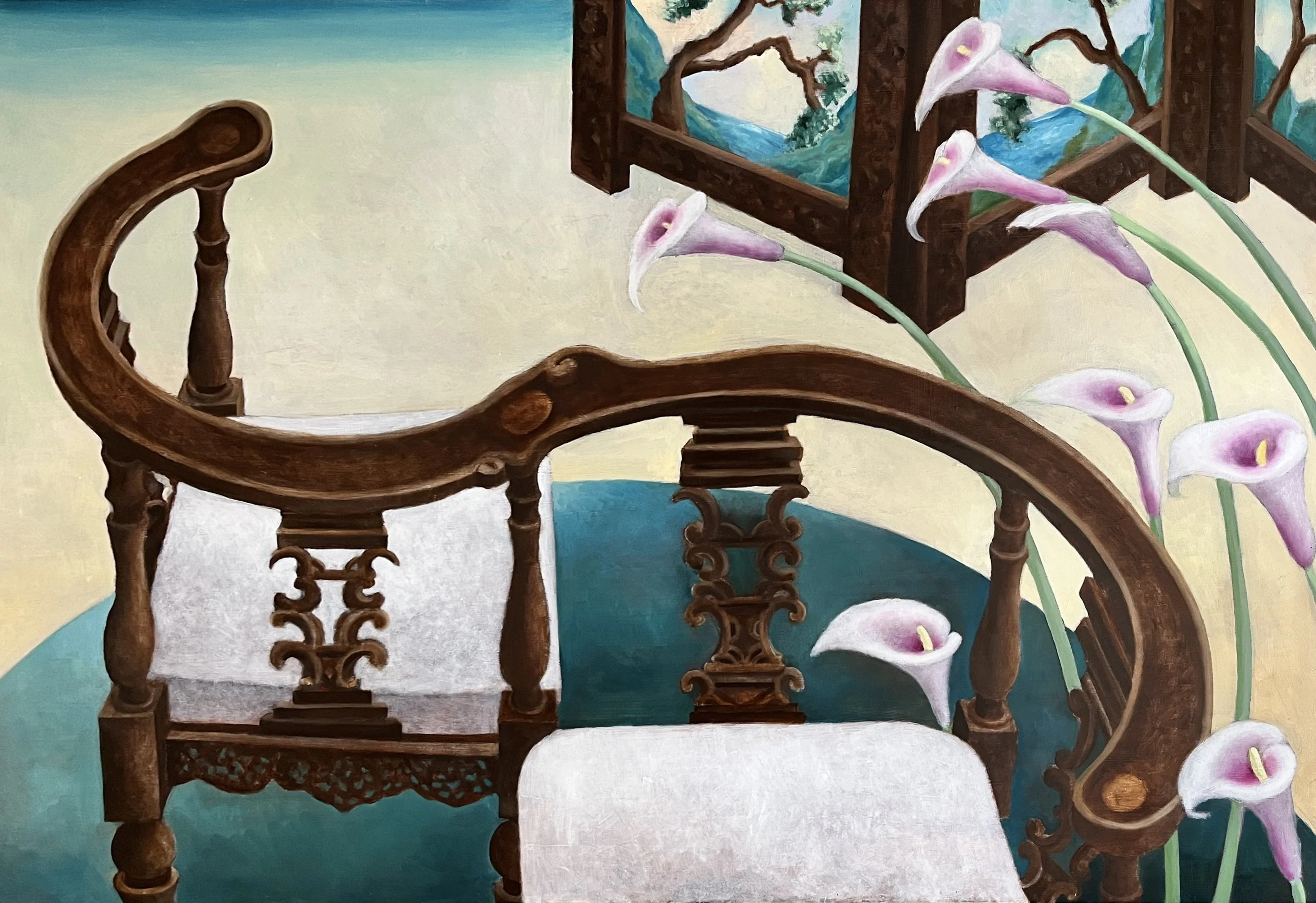 對語 Converse |2025 |116.5x97cm | Oil on panel