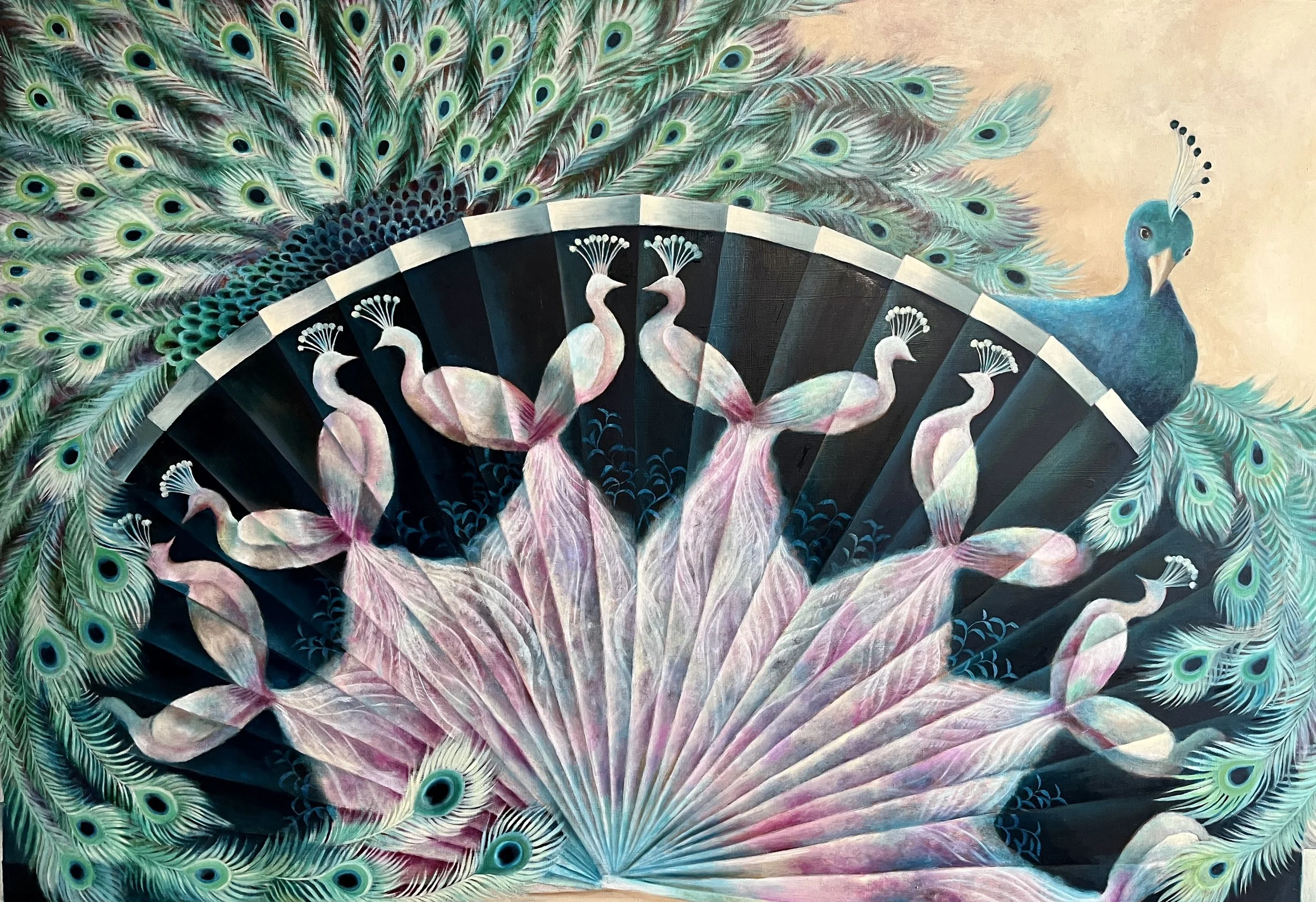 扇語 Fan Language |2025 |162x112cm |Oil on panel