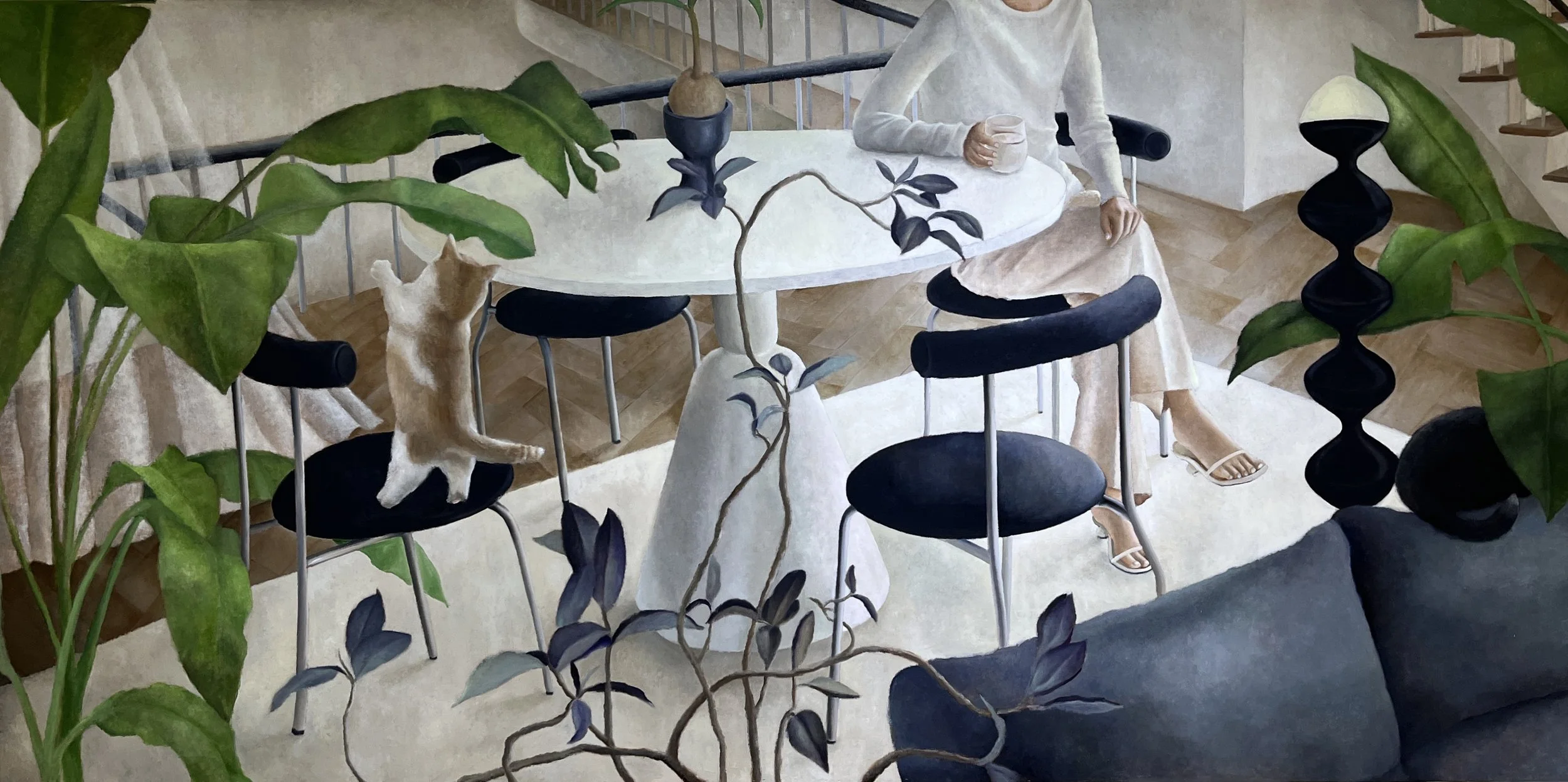 Soft Life |2023 |240x120cm |Oil on panel