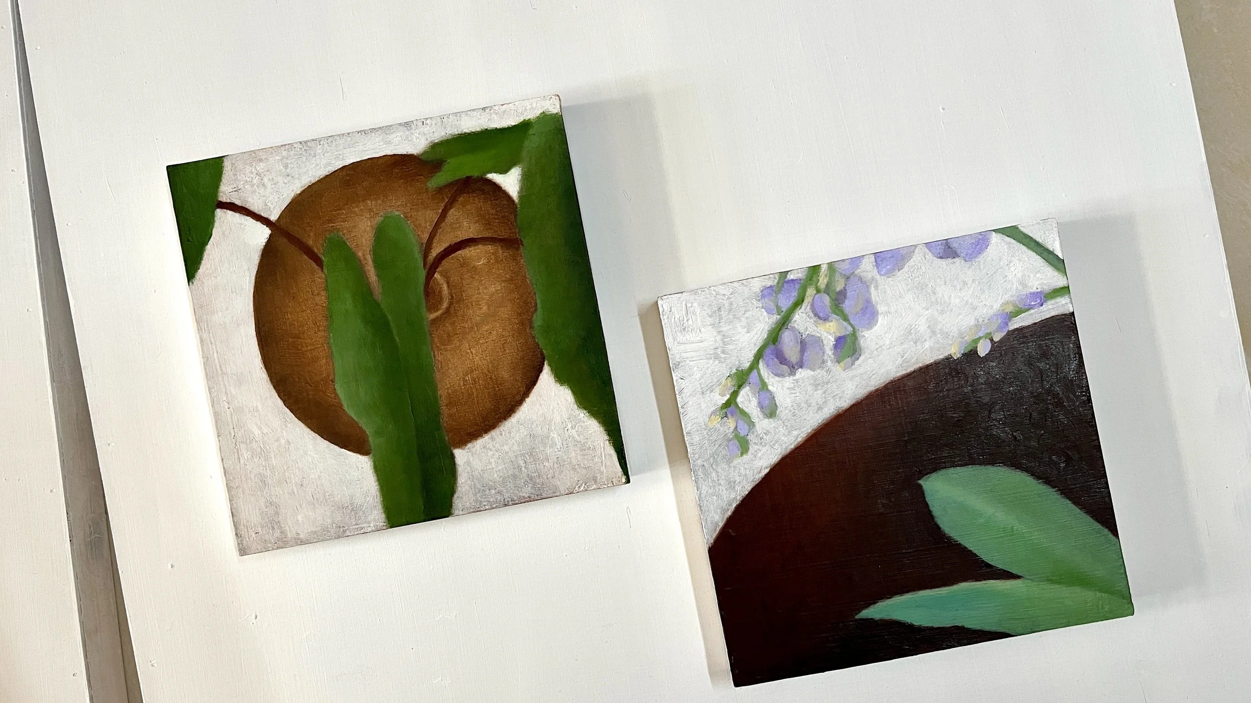 小角落2、4  Litttle corner 2, 4 |2023 |20x20cm (one piece) |Oil on panel