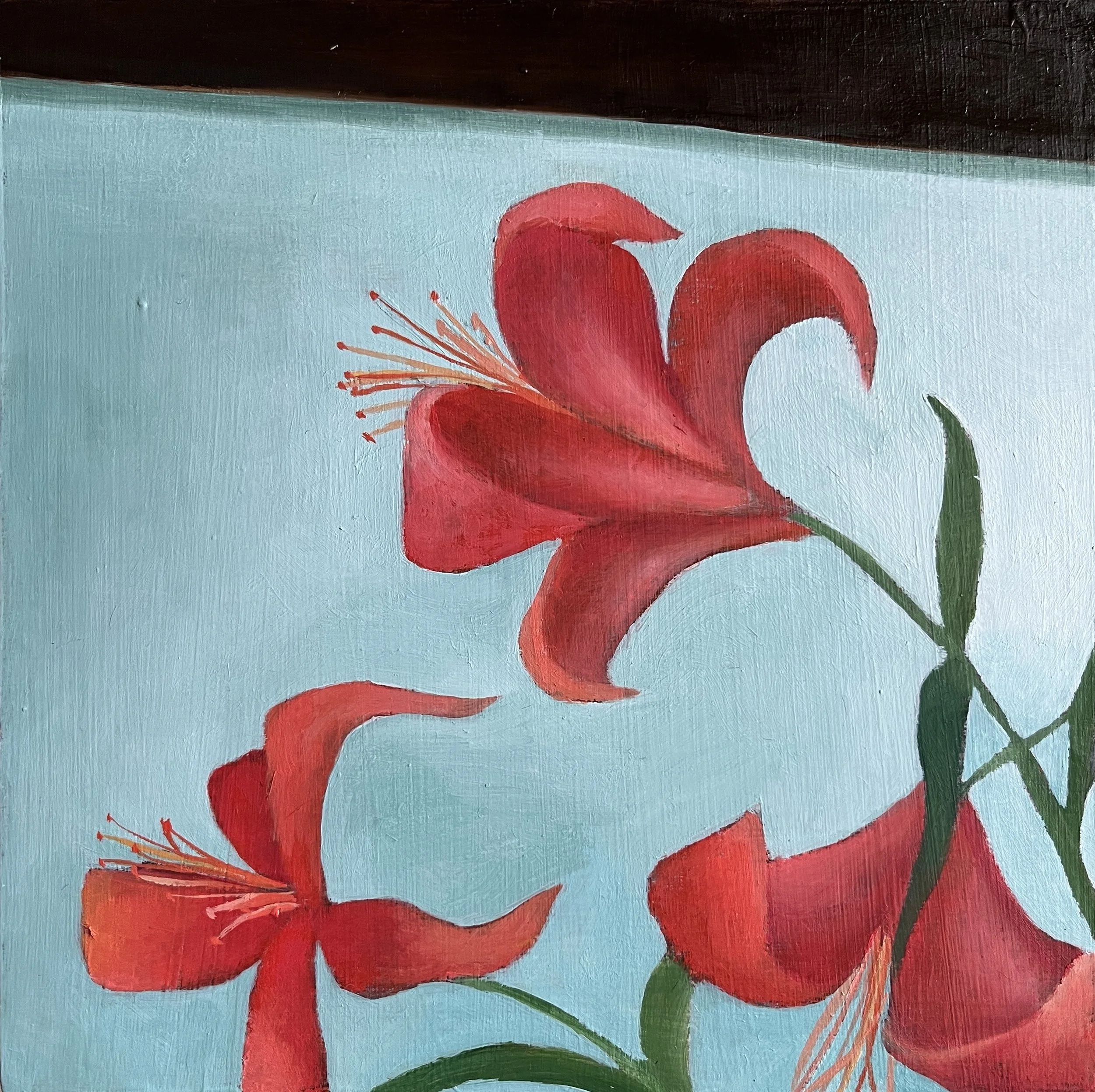 窗前花語2  Floral Whispers by the Window