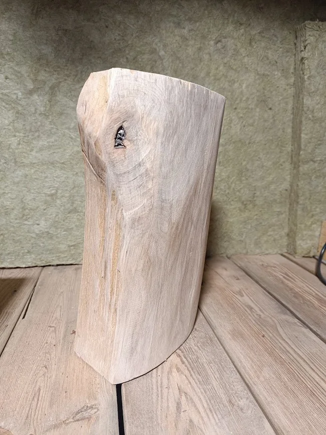 La surface révélée après ponçage.