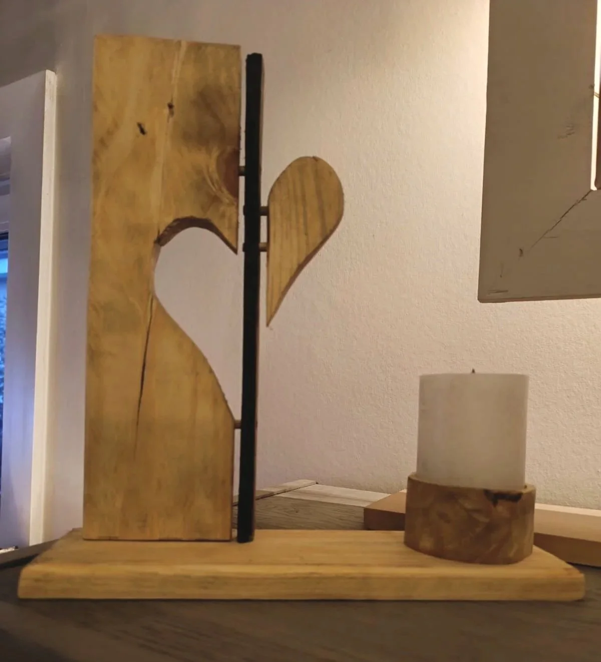 Lueur d’Âme – Sculpture bois & lumière