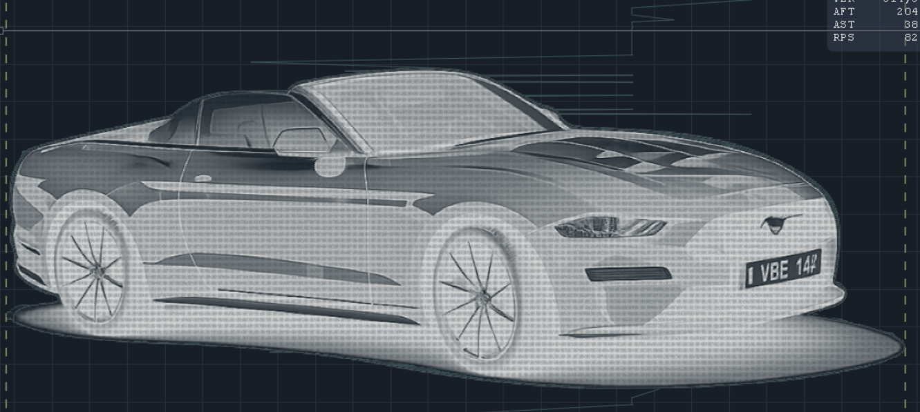 Préparation de la voiture dans un programme de vectorisation pour une gravure optimale.