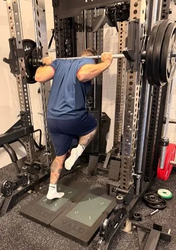 Runner Achilles strength testing post tendon repair in St Pauls, Bristol clinic