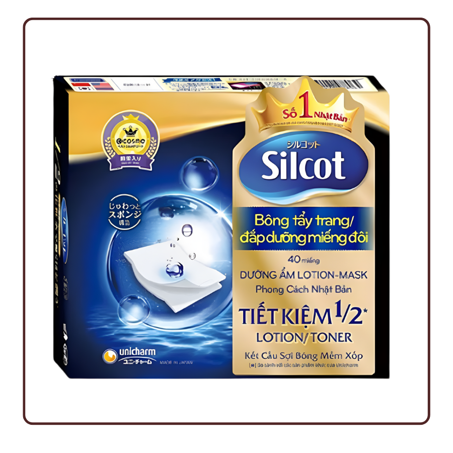 Bông tẩy trang Silcot đắp dưỡng