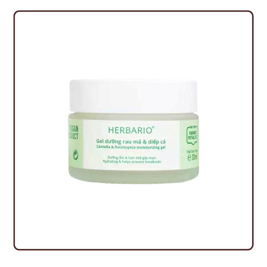 Gel dưỡng ẩm rau má diếp cá Herbario