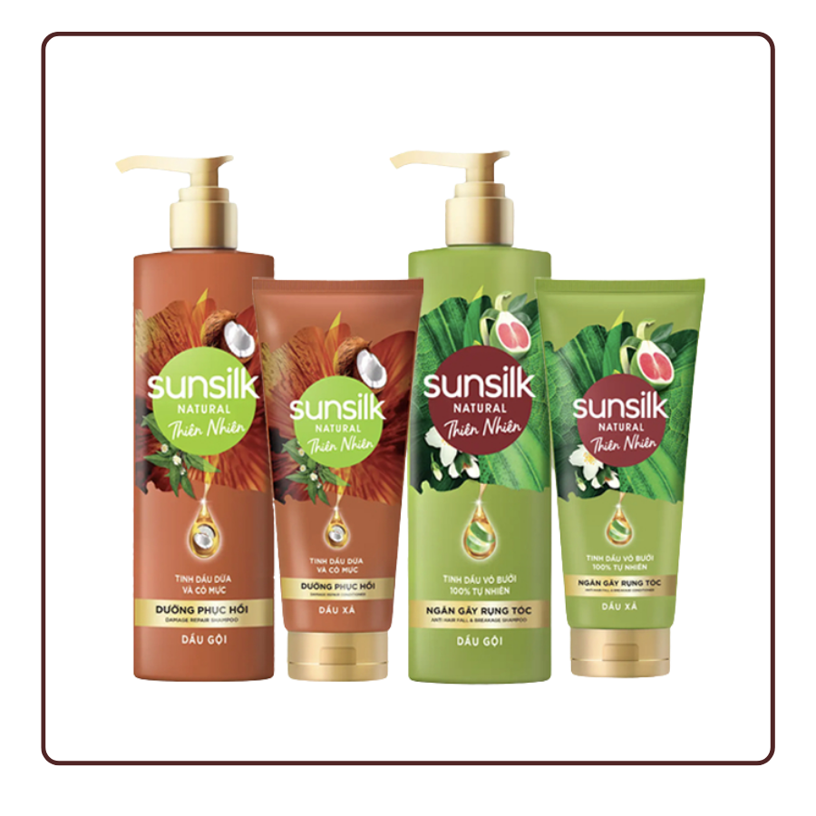 Combo Gội xả Sunsilk Thiên Nhiên Dưỡng Phục Hồi