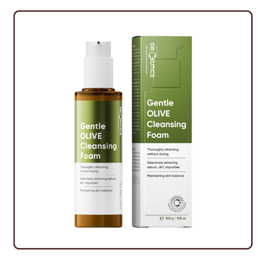 Sữa Rửa Mặt DRCEUTICS Gentle Olive Cleansing Foam