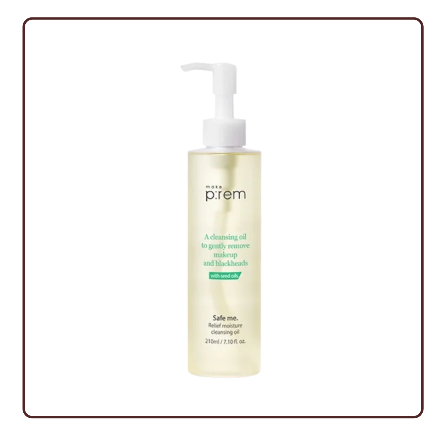 Dầu tẩy trang Make P:rem Safe me Relief moisture cleansing oil