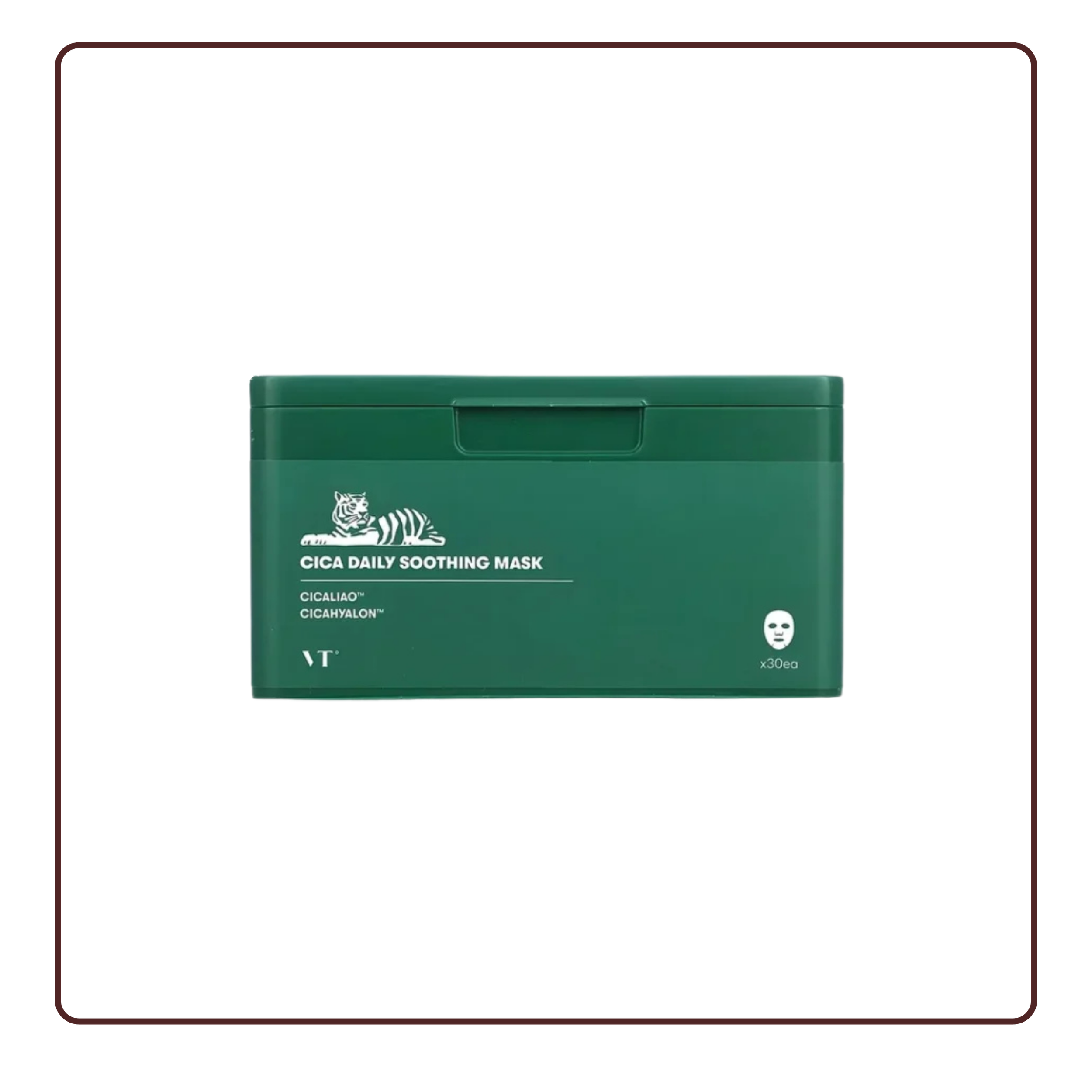 [VT Cosmetics] Hộp mặt nạ VT CICA DAILY SOOTHING MASK (30 miếng)