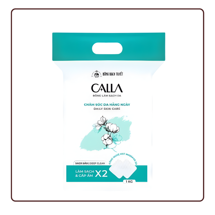 Bông tẩy trang Bông Bạch Tuyết Calla Sạch sâu