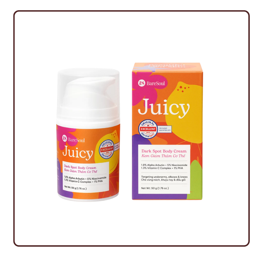 Kem làm sáng, giảm thâm cơ thể BareSoul Juicy