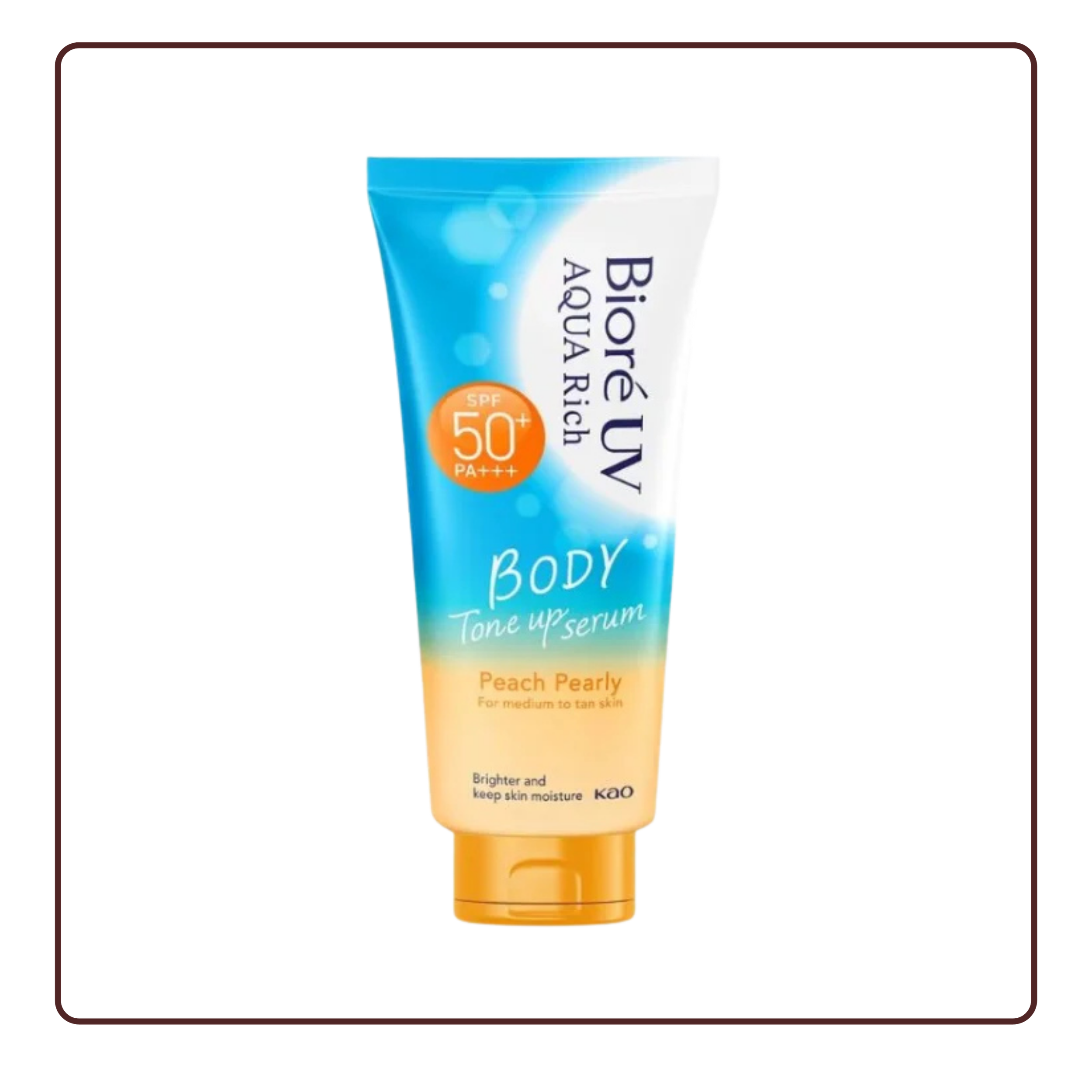 Biore UV Aqua Rich Body Toner Up Serum Peach Pearly